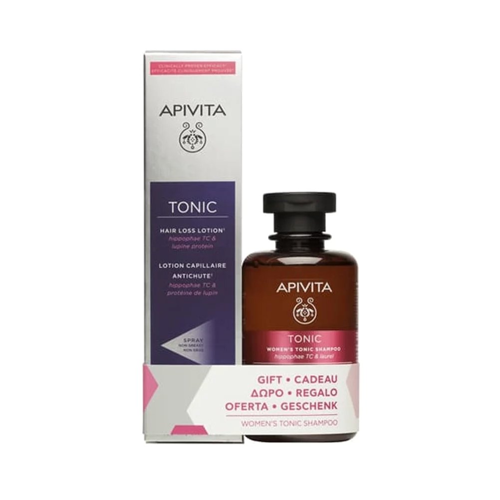 Apivita Πακέτο Προσφοράς Tonic Hair Loss Lotion Κατά της Τριχόπτωσης 150ml & Δώρο Women’s Tonic Shampoo 250ml