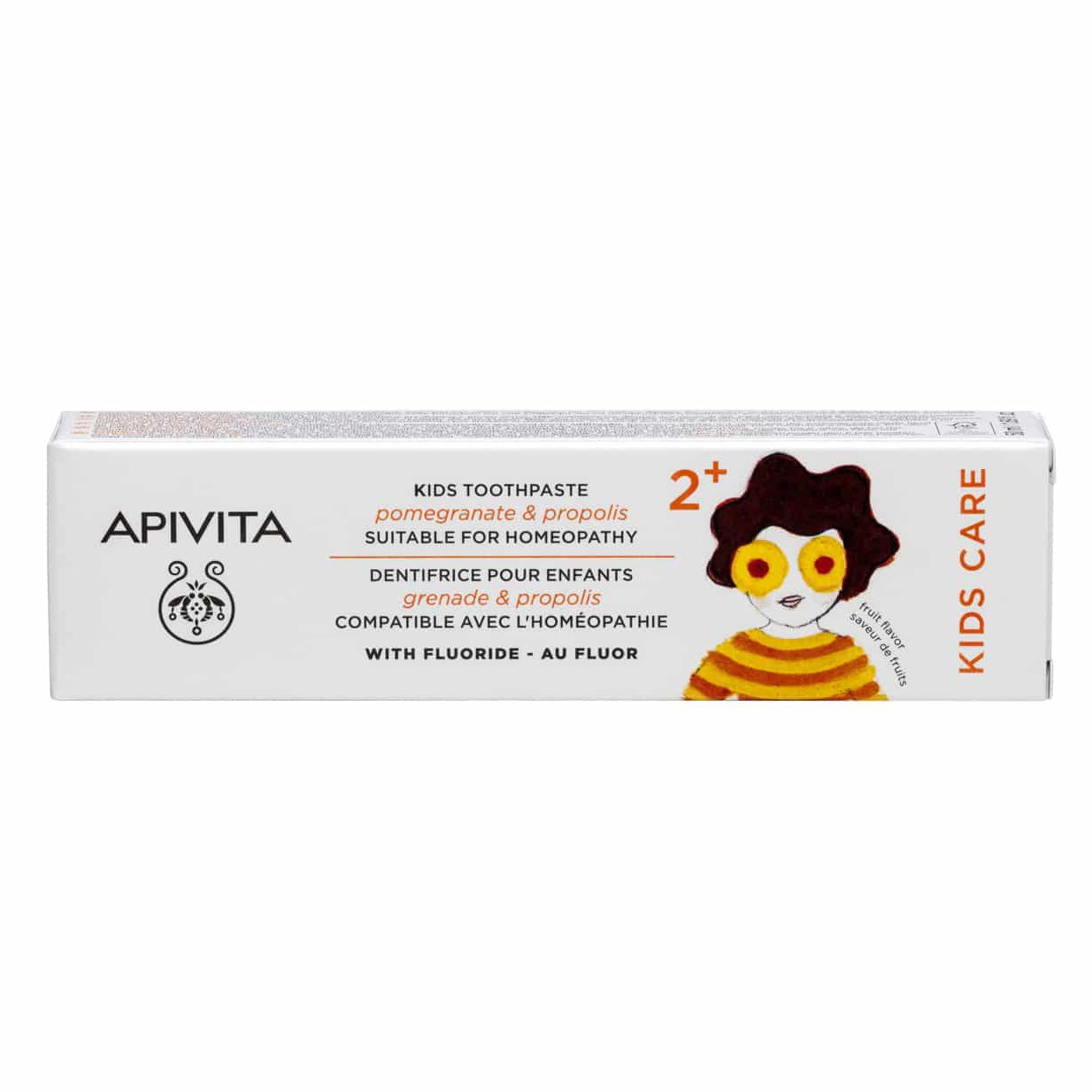 Apivita Kids Care Toothpaste 2+ With Pomegranate & Propolis Παιδική Οδοντόκρεμα Με Ρόδι & Πρόπολη Από 2 Ετών 50ml