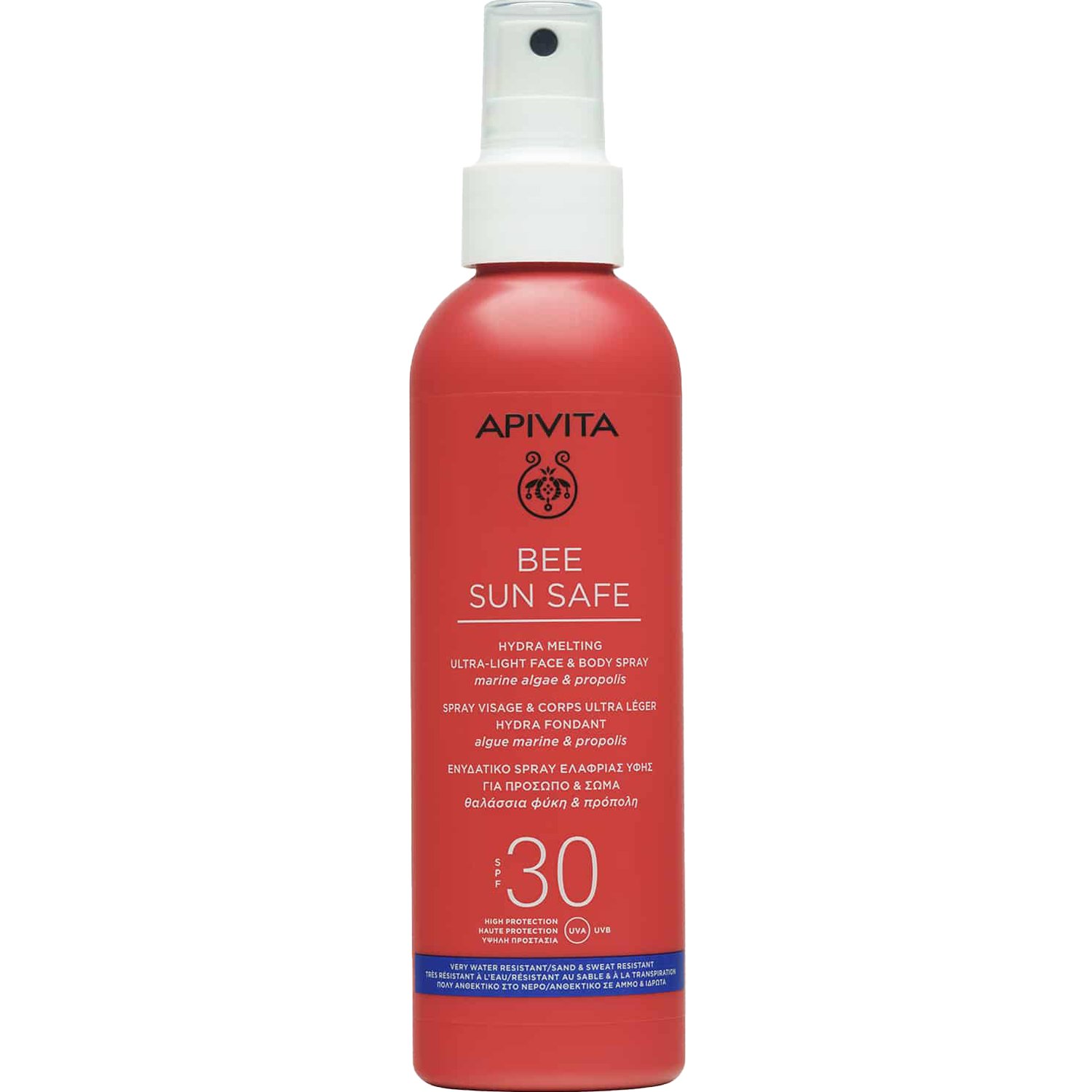 Apivita Apivita Bee Sun Safe Hydra Melting Ultra-Light Face & Body Spray With Marine Algae & Propolis Spf30, 200ml