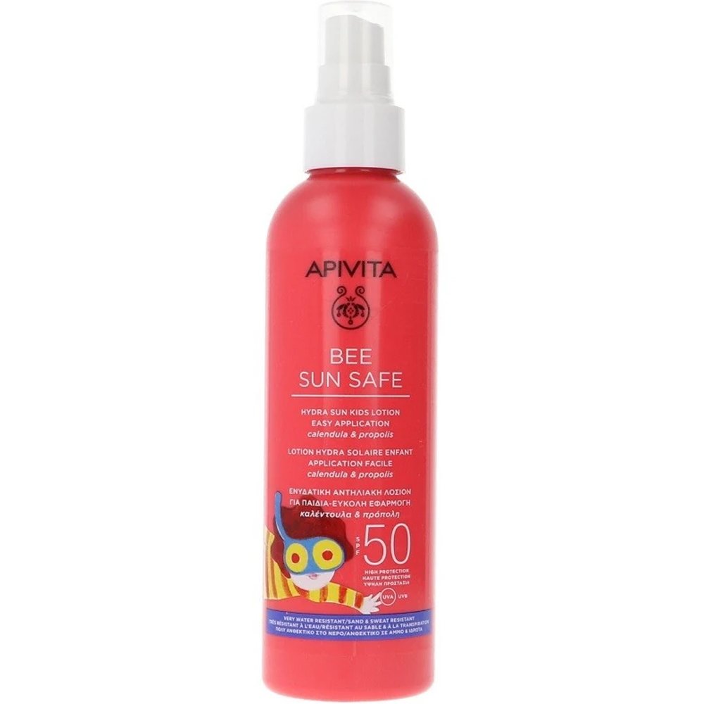 Apivita Bee Sun Safe Hydra Sun Kids Lotion Spf50 Παιδική Αντηλιακή Λοσιόν σε Spray Υψηλής Προστασίας 200ml