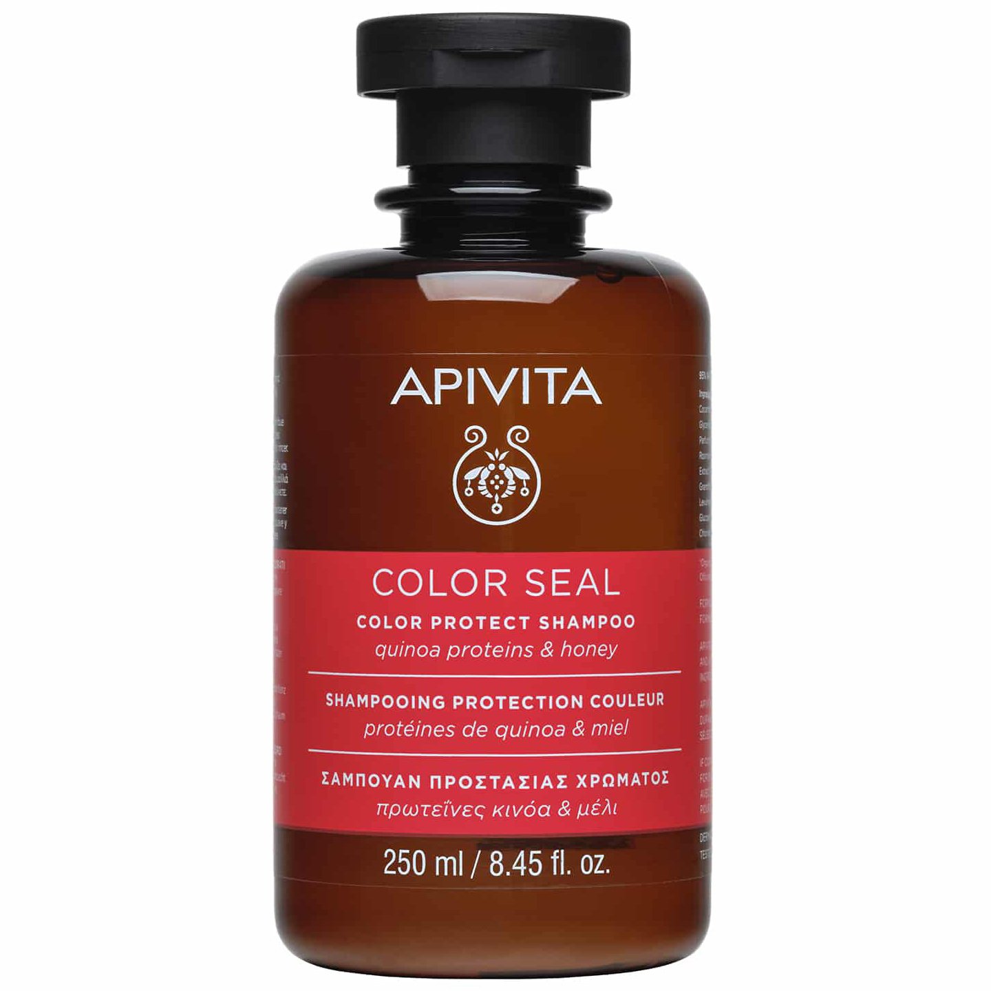 Apivita Color Seal Protect Shampoo with Quinoa Proteins & Honey Σαμπουάν Προστασίας Χρώματος 250ml
