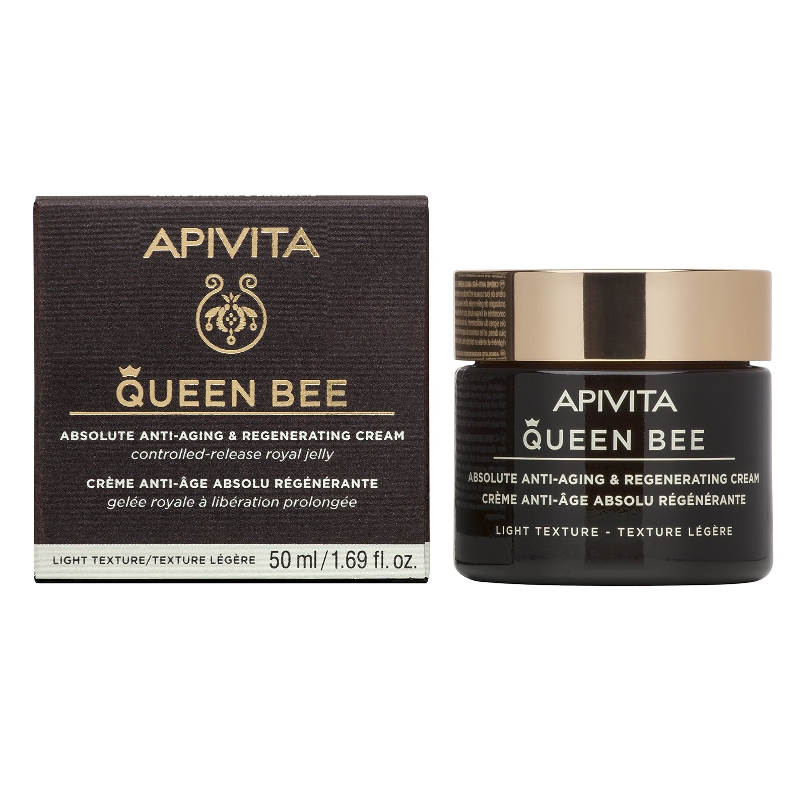 Apivita Queen Bee Absolute Anti-Aging & Regenerating Κρέμα Προσώπου Αντιγήρανσης Ελαφριάς Υφής με Βασιλικό Πολτό 50ml