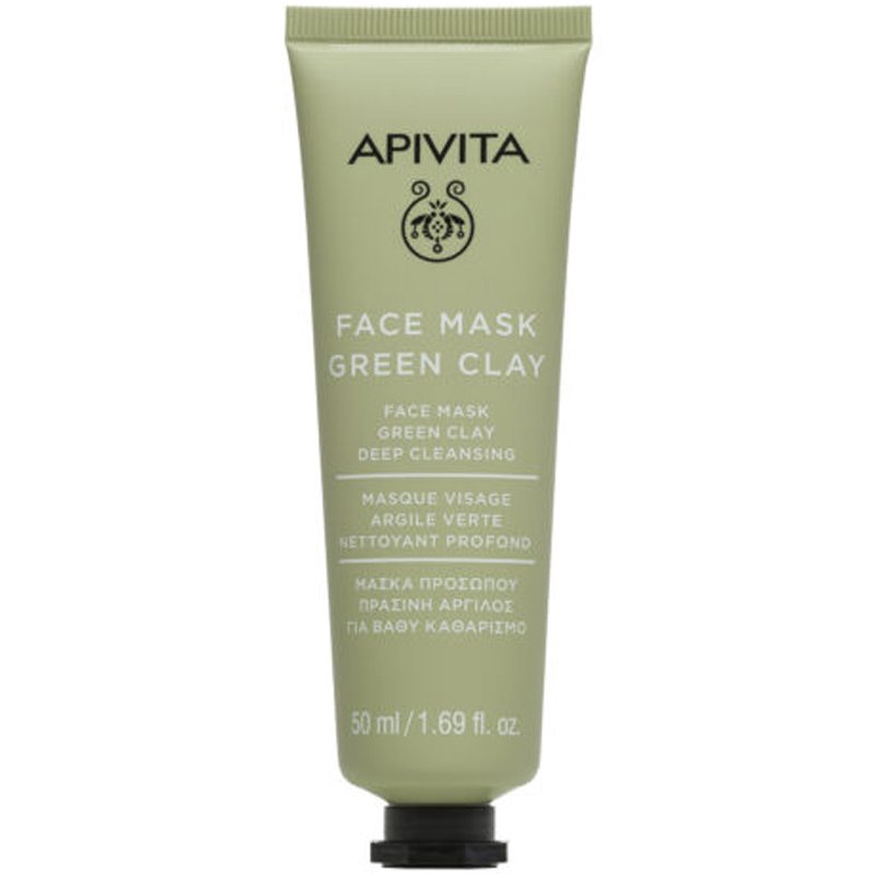 Apivita Apivita Green Clay Deep Cleansing Face Mask Μάσκα Προσώπου για Βαθύ Καθαρισμού με Πράσινη Άργιλο 50ml