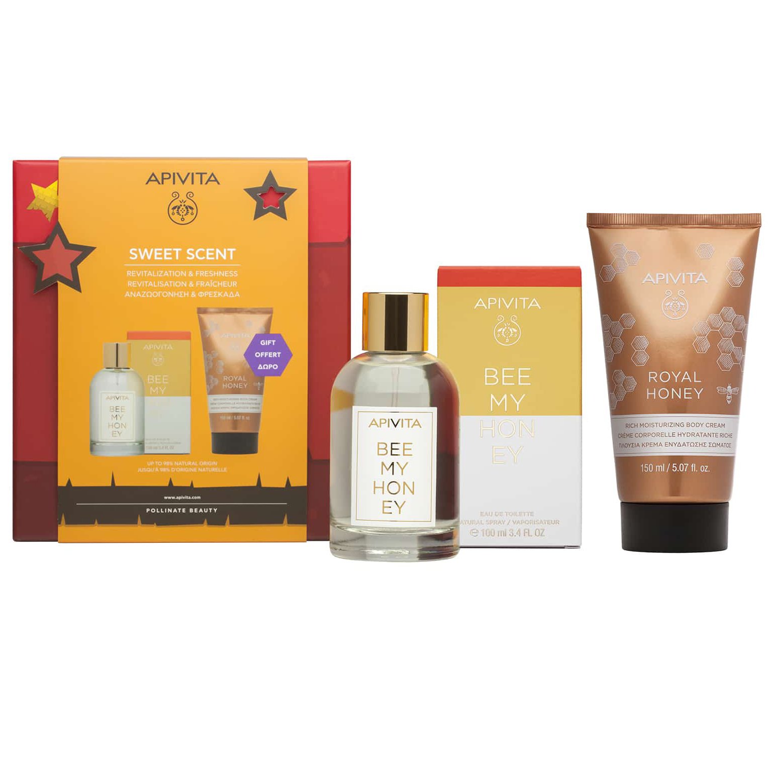 Apivita Πακέτο Προσφοράς Bee My Honey Eau De Toilette 100ml & Δώρο Apivita Royal Honey Rich Moisturizing Body Cream 150ml