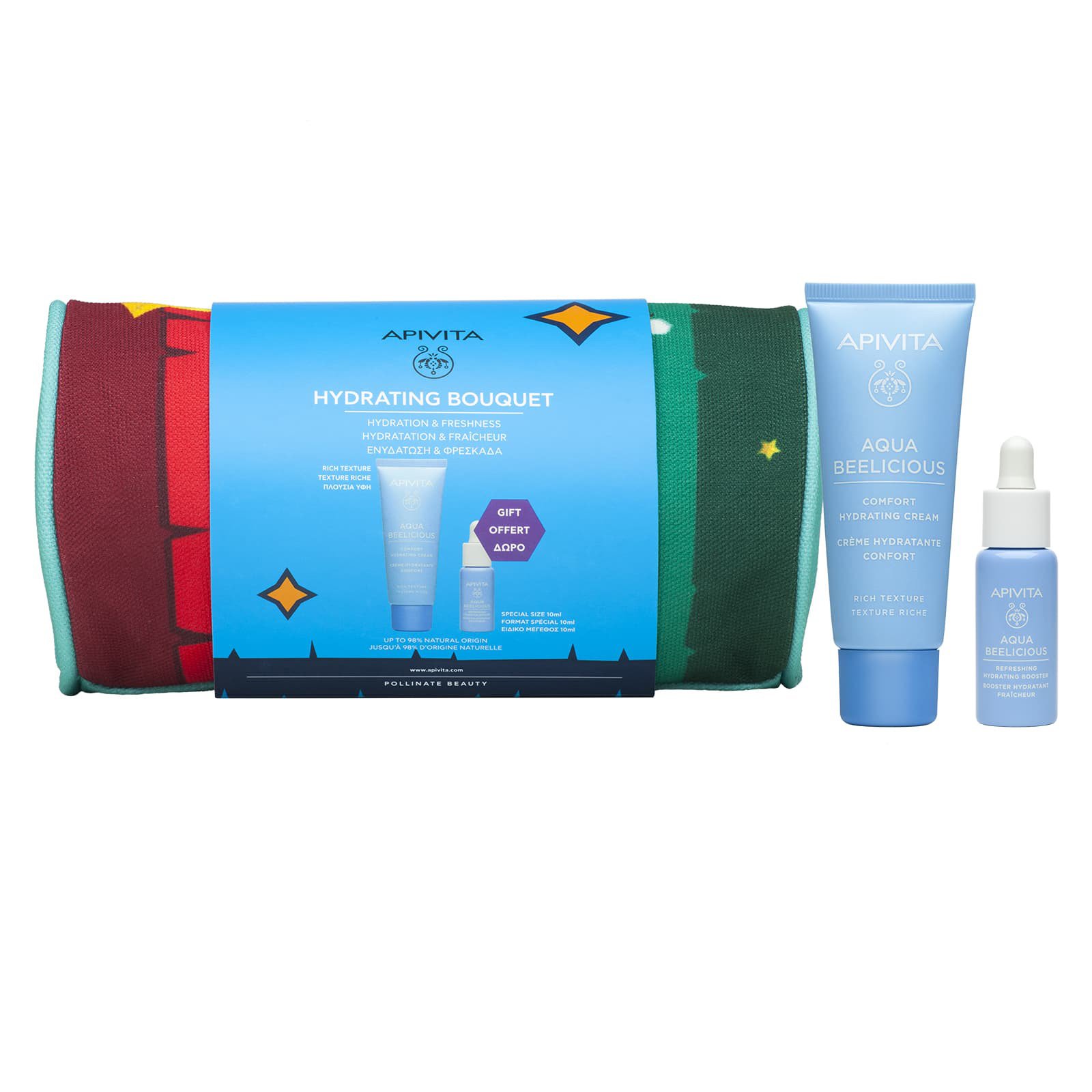 Apivita Hydrating Bouquet Aqua Beelicious Comfort Hydrating Cream 40ml & Δώρο Aqua Beelicious Refreshing Hydrating Booster 10ml