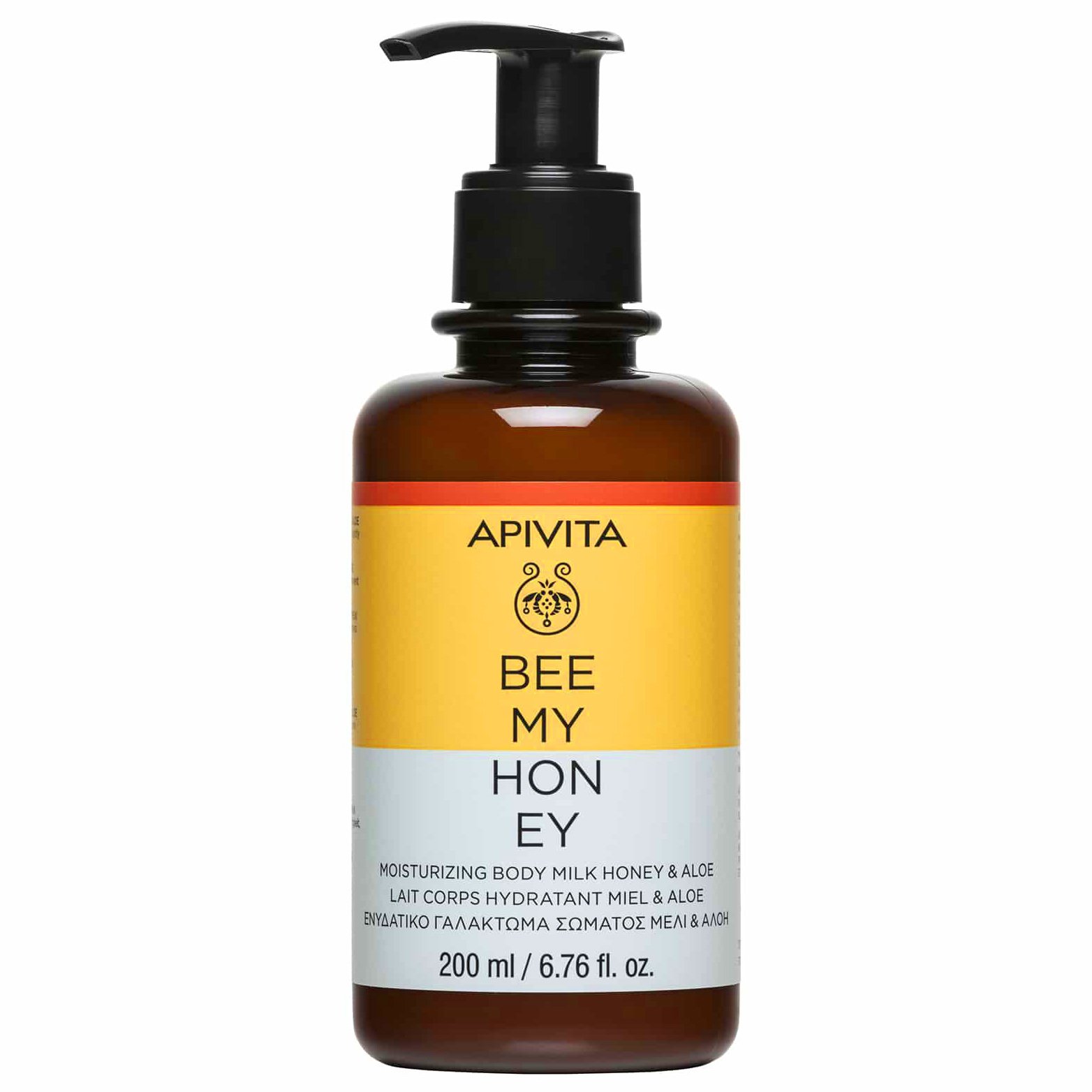 Apivita Bee my Honey Moisturizing Body Milk with Honey & Aloe Ενυδατικό, Αναζωογονητικό Γαλάκτωμα Σώματος με Μέλι & Αλόη 200ml