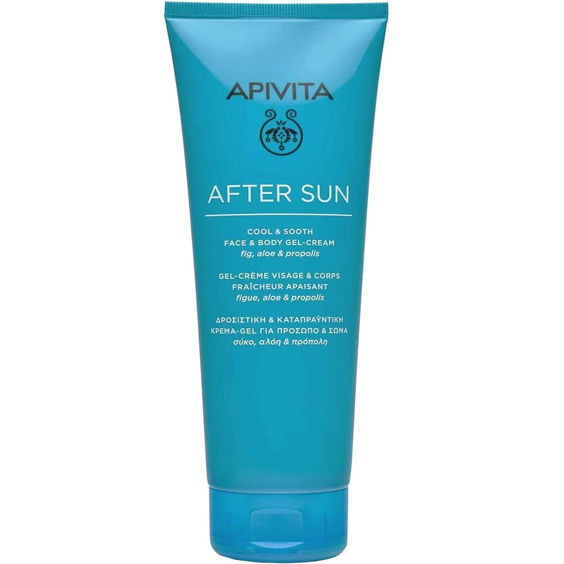 Apivita Apivita After Sun Cool & Sooth Face & Body Gel-Cream Καταπραϋντική Κρέμα Gel για Μετά τον Ήλιο, Προσώπου, Σώματος με Σύκο, Αλόη & Πρόπολη 200ml