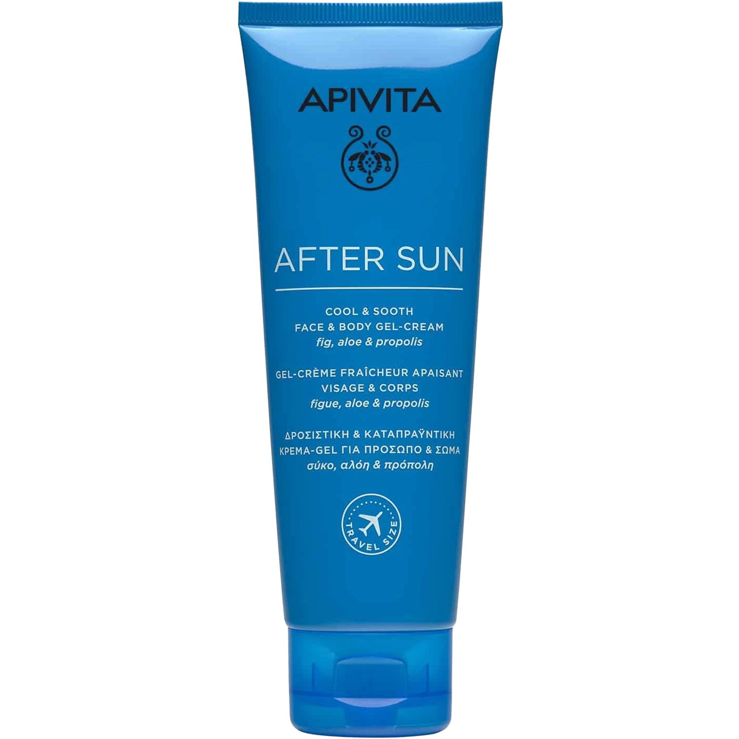 Apivita Apivita After Sun Cool & Sooth Face & Body Gel-Cream With Fig, Aloe & Propolis Travel Size 100ml