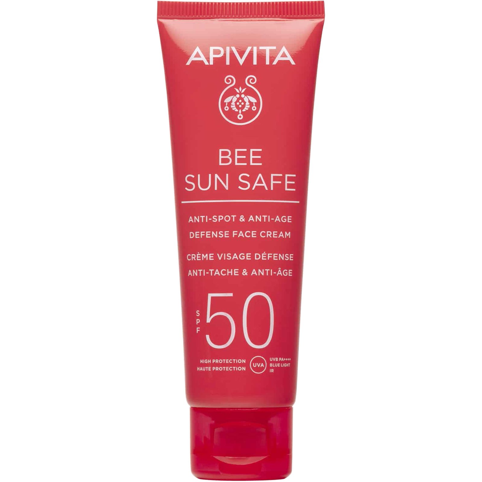 Apivita Bee Sun Safe Anti-Spot & Anti-Age Defence Face Cream Spf50 Αντηλιακή Κρέμα Προσώπου Κατά των Πανάδων & των Ρυτίδων, Υψηλής Προστασίας 50ml