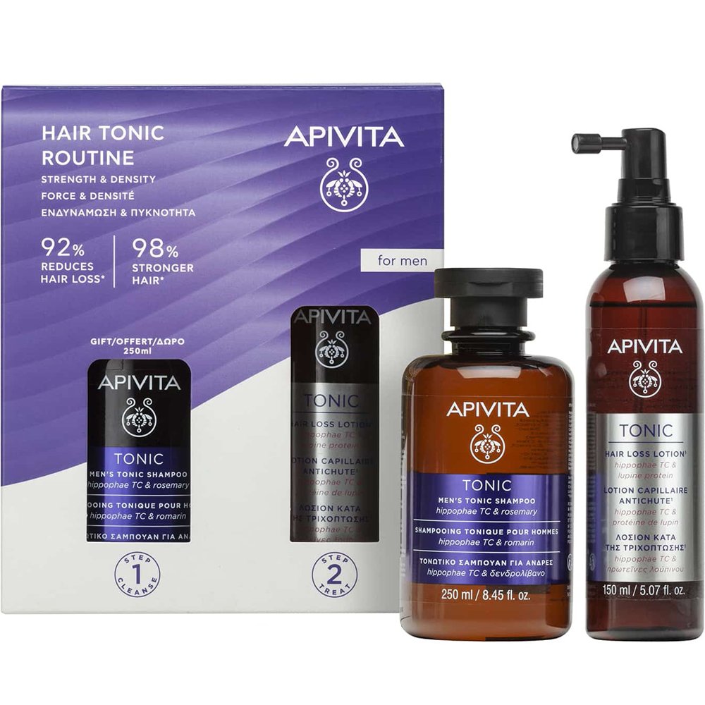 Apivita Promo Tonic Hair Loss Lotion 150ml & Δώρο Men's Tonic Shampoo 250ml