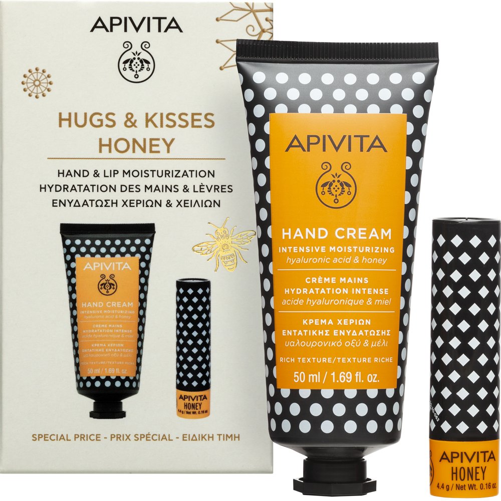 Apivita Promo Intensive Moisutrizing Hand Cream 50ml & Honey Lip Balm 4.4g