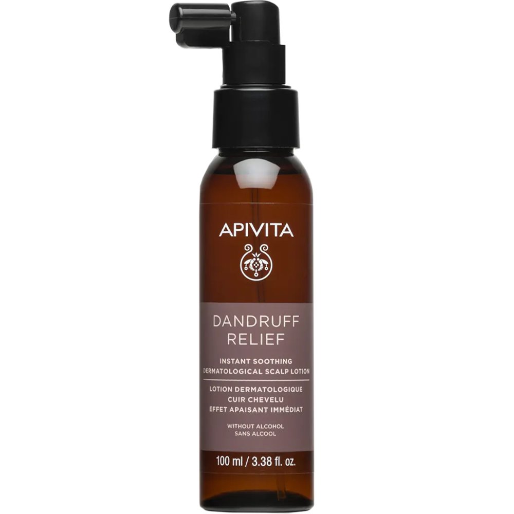Apivita Dandruff Relief Dermatological Propolis AmC & Plant AHAs Scalp Lotion Δερματολογική Λοσιόν Κατάλληλη για το Τριχωτό της Κεφαλής που Προσφέρει Άμεση Ανακούφιση από τον Κνησμό & την Πιτυρίδα 100ml
