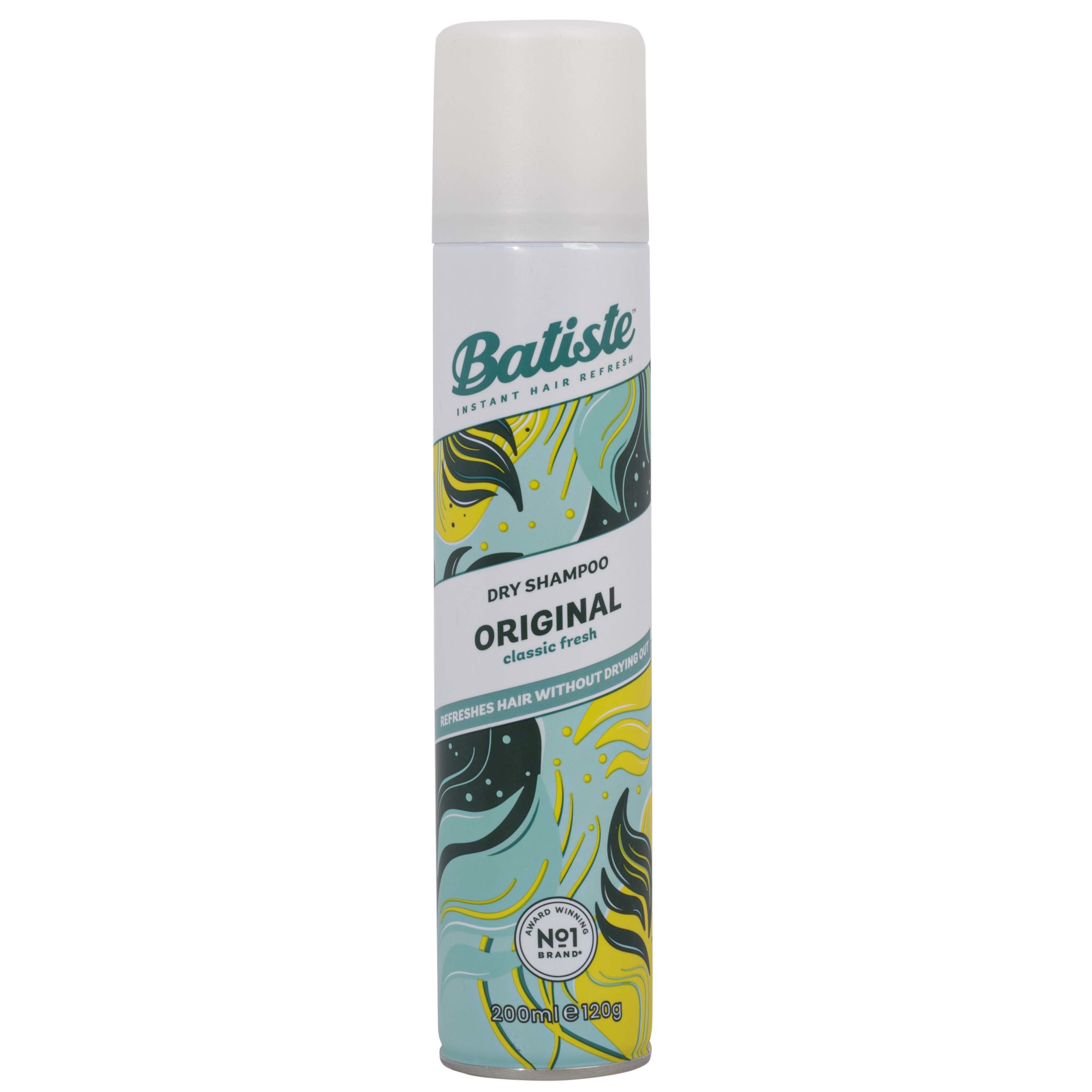 Batiste Batiste Original Classic Fresh Dry Shampoo Hair Ξηρό Σαμπουάν με Άρωμα από Ξύσμα Λεμονιού & Φρέσκα Λουλούδια 200ml
