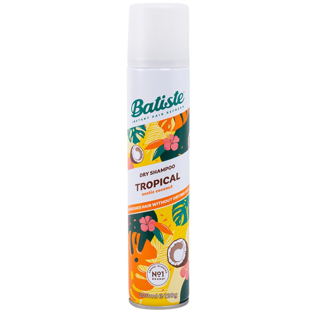 Batiste Tropical Exotic Coconut Dry Shampoo Hair Ξηρό Σαμπουάν με Άρωμα Καρύδα 200ml