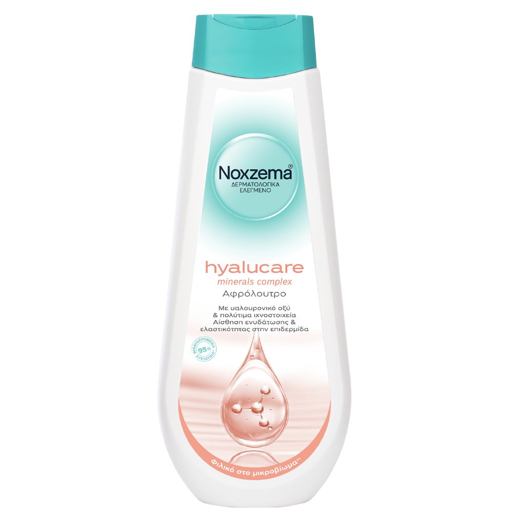 Noxzema Noxzema Hyalucare Minerals Complex Shower Gel Ενυδατικό Αφρόλουτρο με Υαλουρονικό Οξύ & Πολύτιμα Ιχνοστοιχεία για Αίσθηση Ελαστικότητας στην Επιδερμίδα 750ml