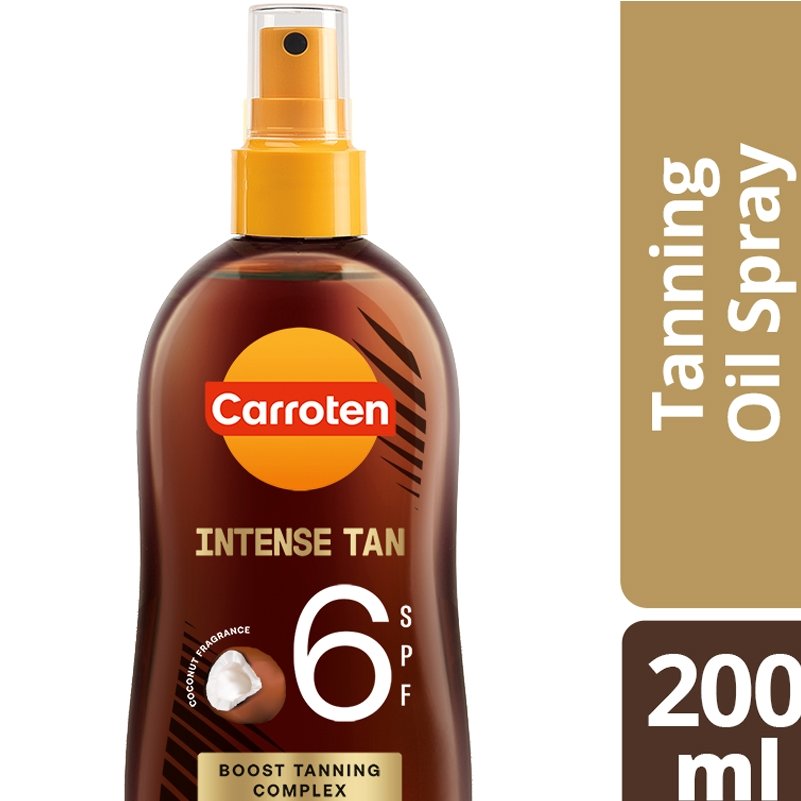 Carroten Carroten Intense Tan Spf6 Oil Spray Λάδι σε Μορφή Spray Χαμηλής Προστασίας για Γρηγορότερο & Ποιοτικότερο Μαύρισμα με Άρωμα Καρύδα 200ml