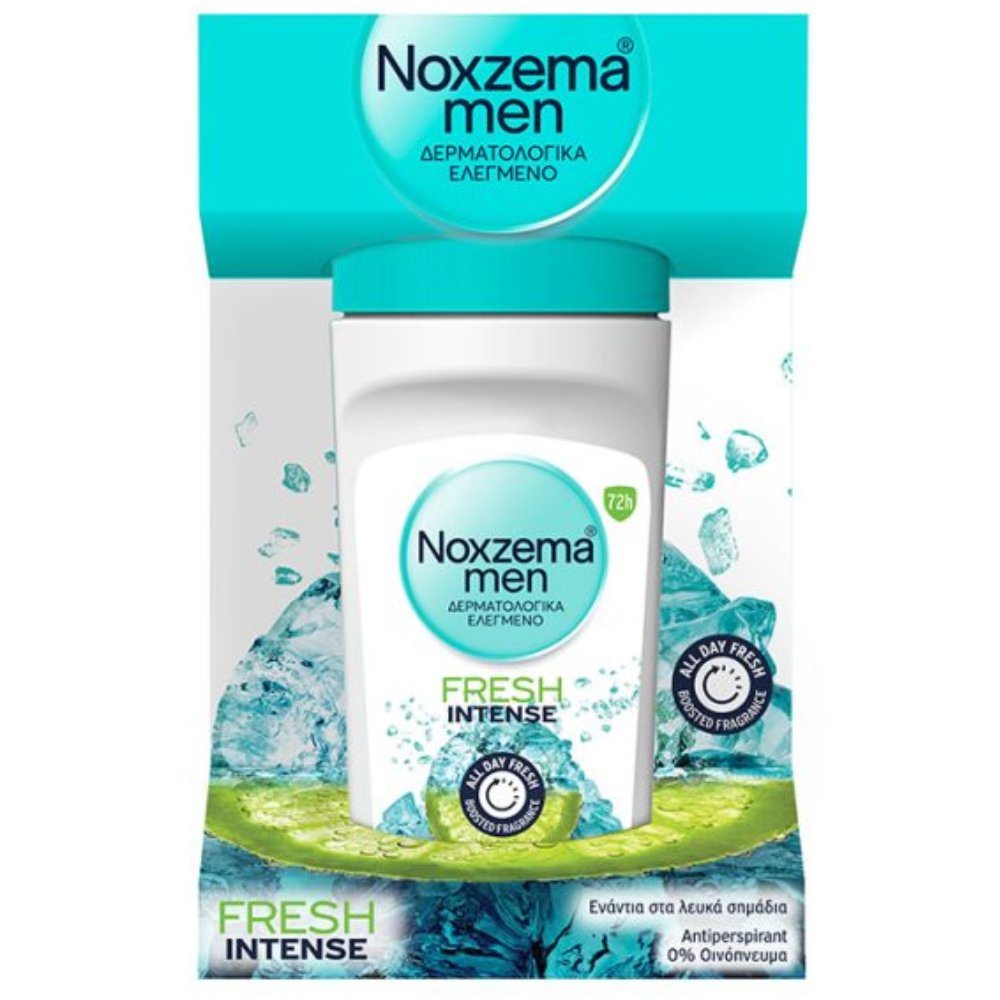 Noxzema Noxzema Men Fresh Intense Antiperspirant Deodorant  Roll On Ανδρικό Αποσμητικό με Άρωμα Φρεσκάδας & Δροσιάς που Διαρκεί 50ml