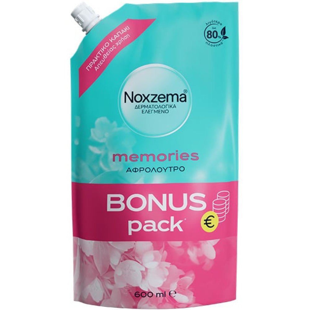 Noxzema Memories Calming Shower Gel Ανταλλακτικό Ενυδατικό Αφρόλουτρο με Εκχύλισμα Γιασεμιού για Αίσθηση Χαλάρωσης 600ml Refill