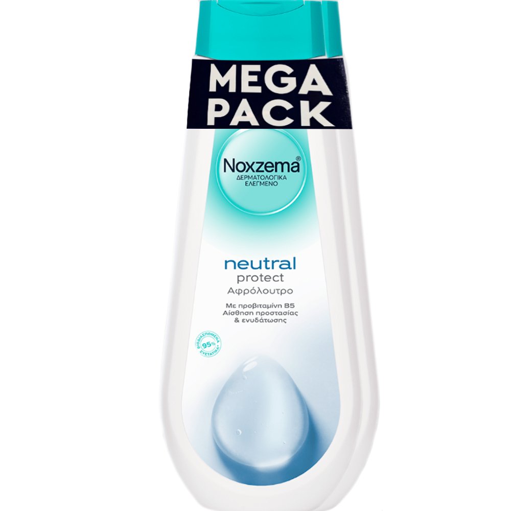 Noxzema Promo Neutral Protect Showergel Αφρόλουτρο με Προβιταμίνη Β5 για Αίσθηση Προστασίας & Ενυδάτωσης 1,5Lt (2x750ml)