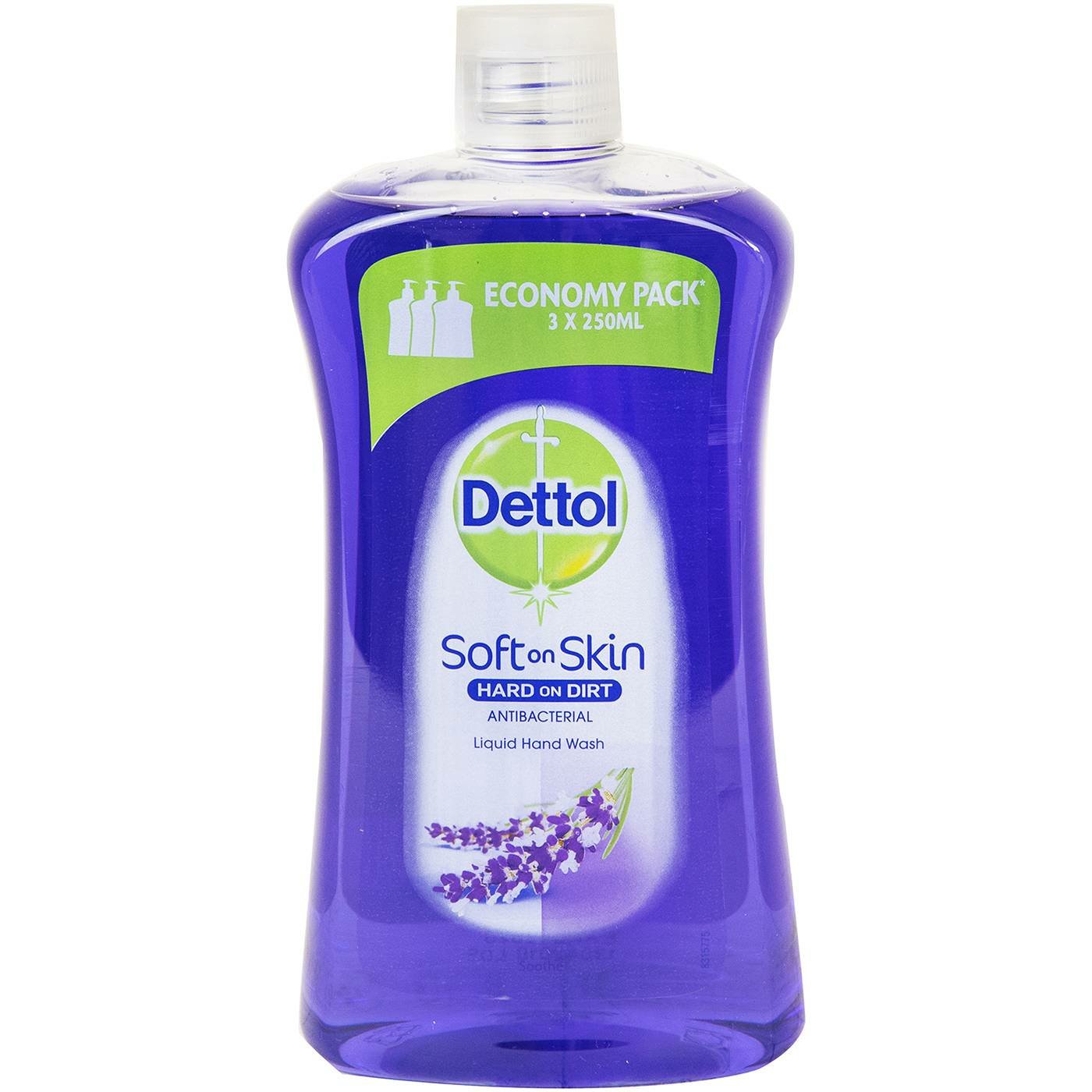 Dettol Relaxing Antibacterial Liquid Soap Reffil Σαπούνι Χεριών Ανταλλακτικό, Άρωμα Λεβάντα Σταφύλι, Οικονομική Συσκευασία 750ml