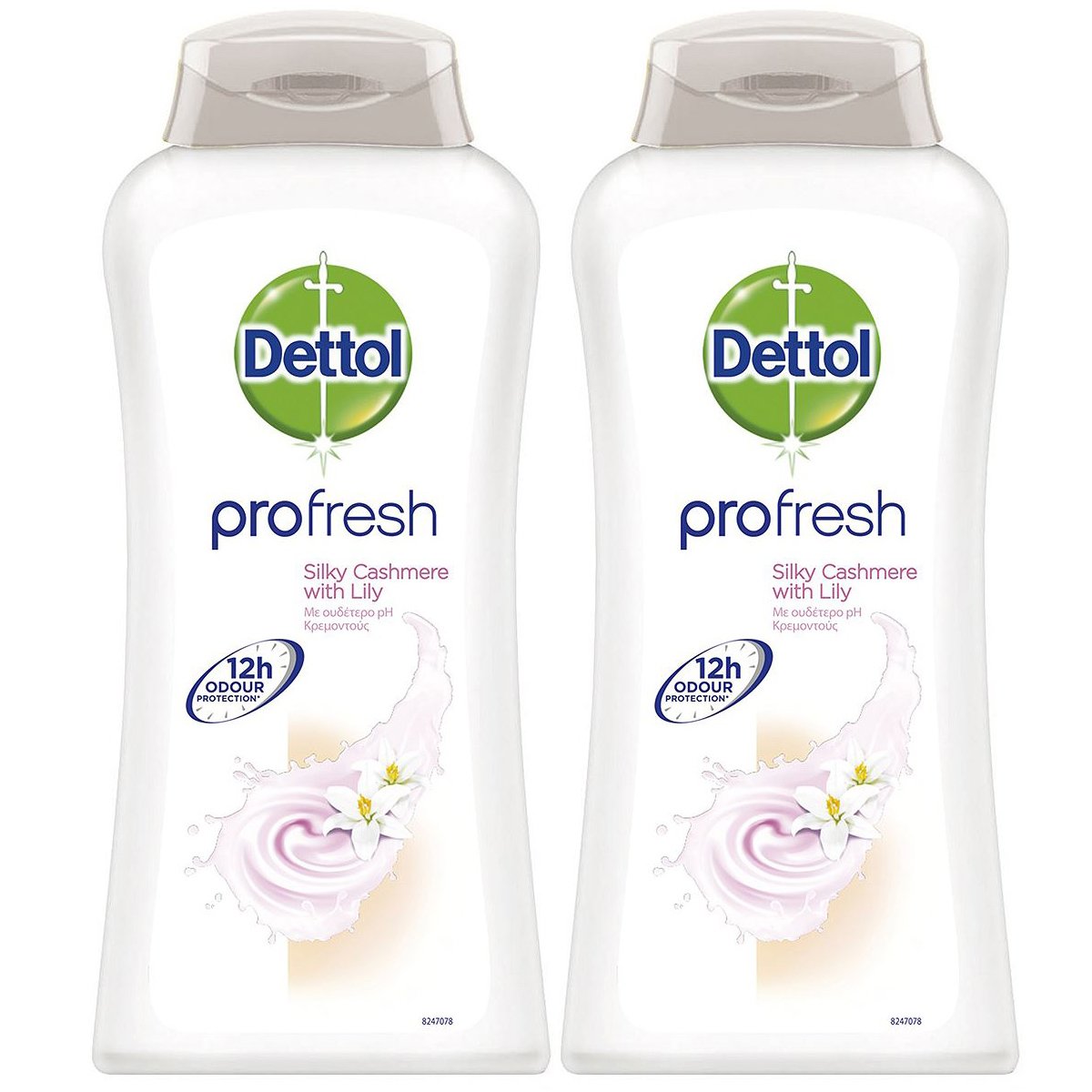 Dettol Profresh Silky Cashmere Δροσερό Κρεμοντούς με Ουδέτερο Ph, Προστασία Ενάντια στα Βακτηρίδια 2x500ml 1+1 Δώρο