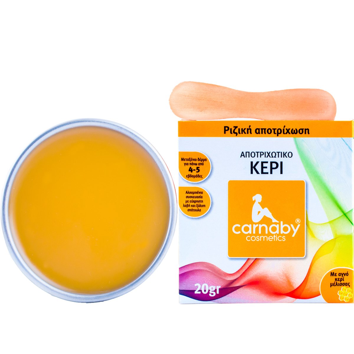 Carnaby Depilatory Wax Αποτριχωτικό Κερί με Αγνό Κερί Μέλισσας 20g