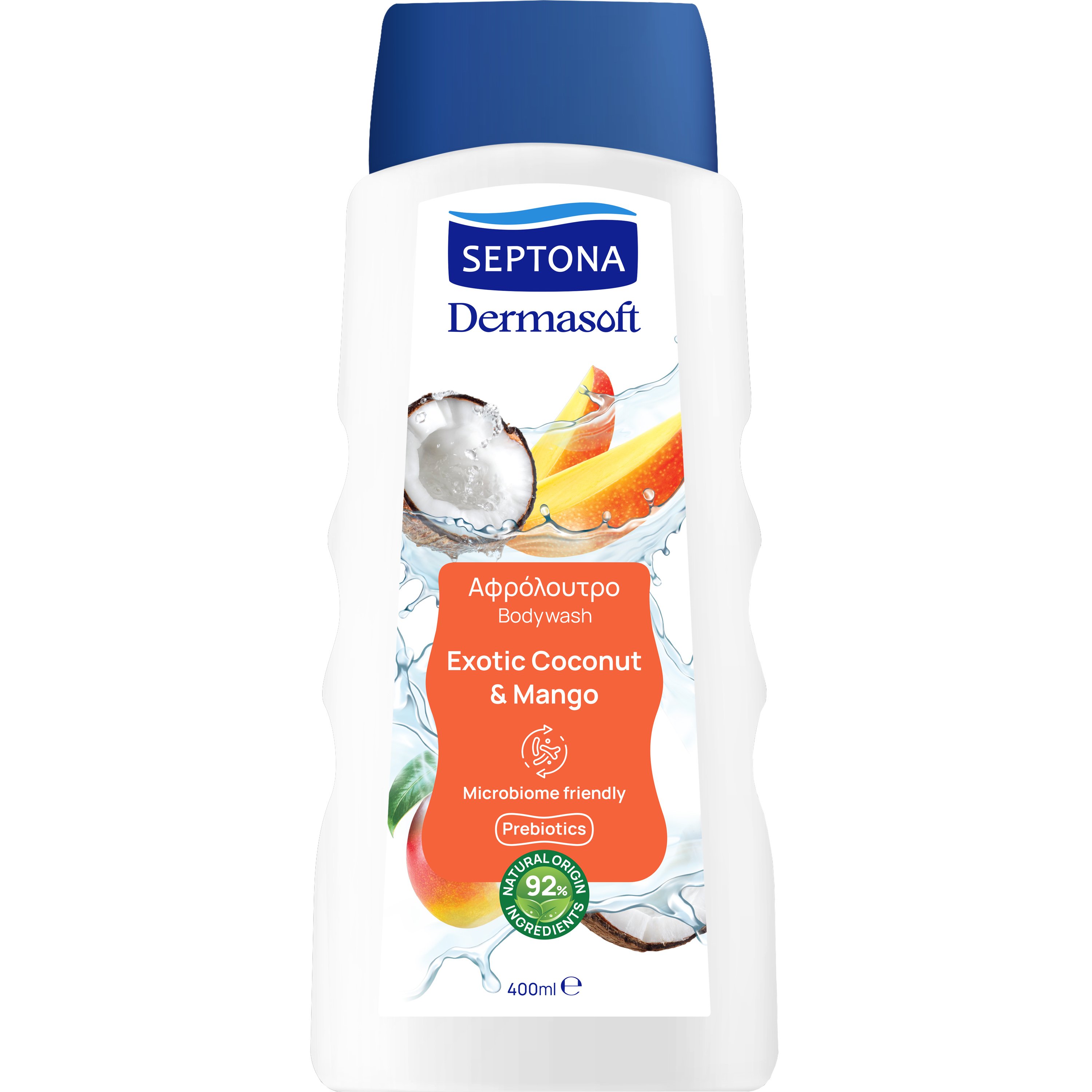 Septona Dermasoft Bodywash Exotic Coconut & Mango Αφρόλουτρο με Καρύδα & Μάνγκο 400ml