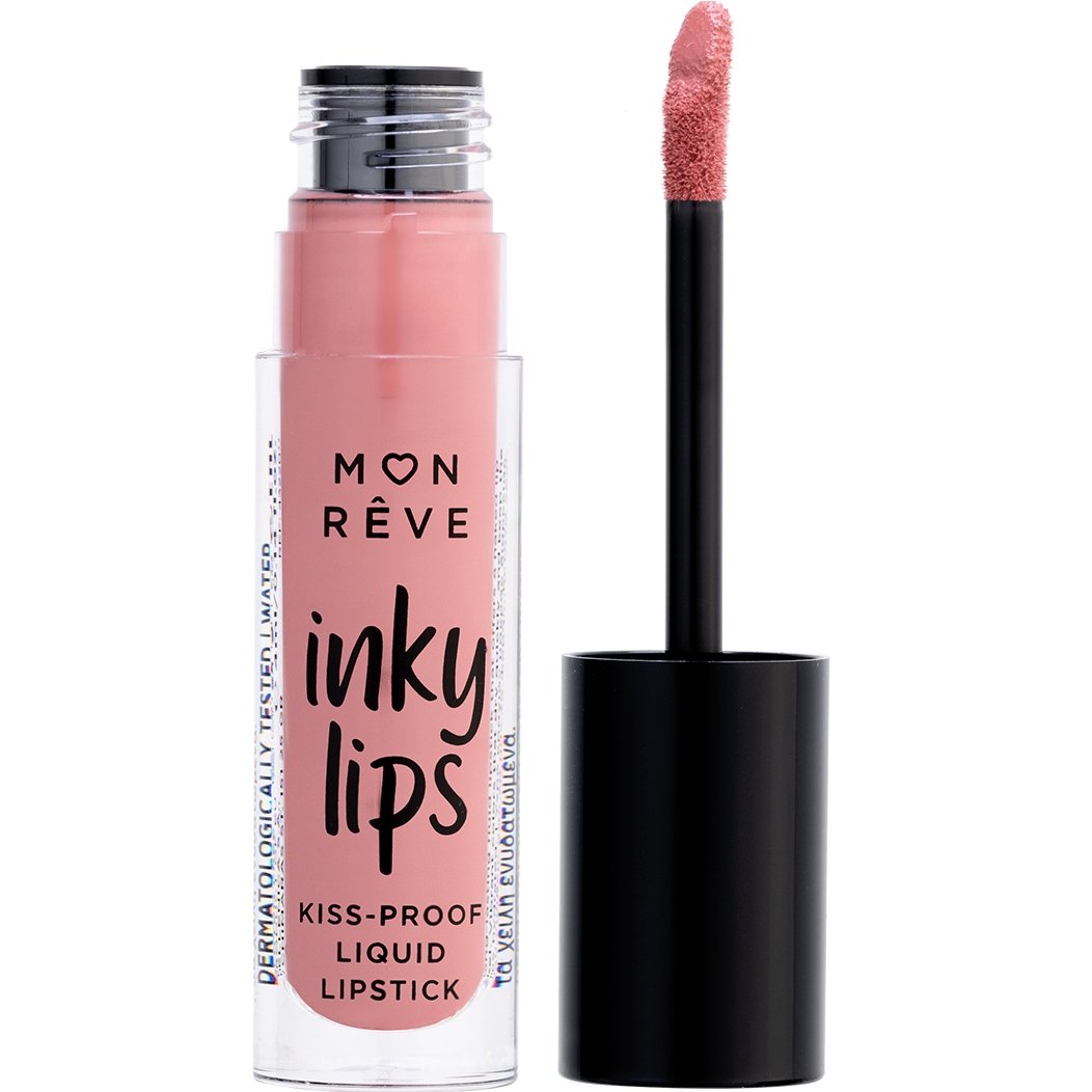 Mon Reve Inky Lips Kiss-Proof Liquid Matte Lipstick Εξαιρετικά Σταθερό Υγρό Ματ Κραγιόν 4ml - 01