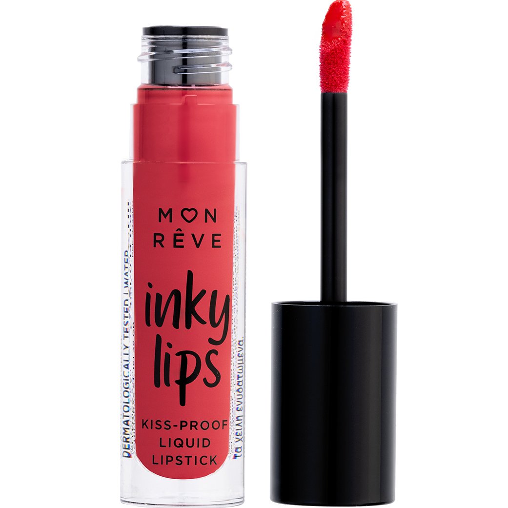 Mon Reve Inky Lips Kiss-Proof Liquid Matte Lipstick Εξαιρετικά Σταθερό Υγρό Ματ Κραγιόν 4ml - 08