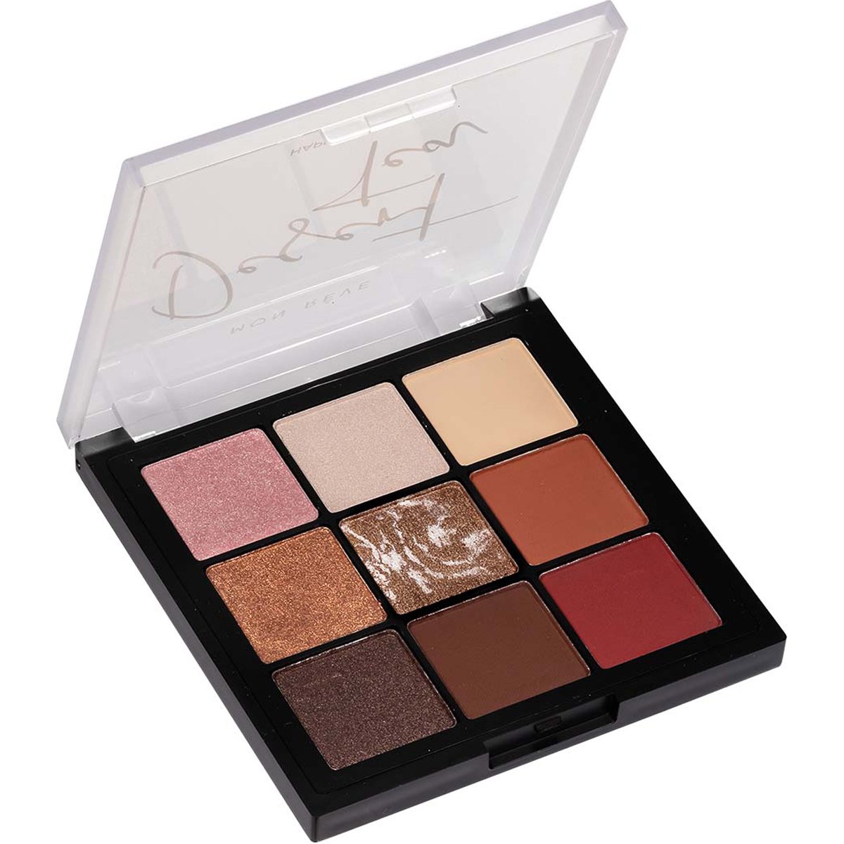 Mon Reve Mon Reve Happy Palettes Υψηλής Απόδοσης Παλέτα Πλούσιων Σκιών Μακράς Διάρκειας σε Κομψές Ματ, Σατινέ & Μεταλλικές Υφές 1 Τεμάχιο - 07 Desert Tea
