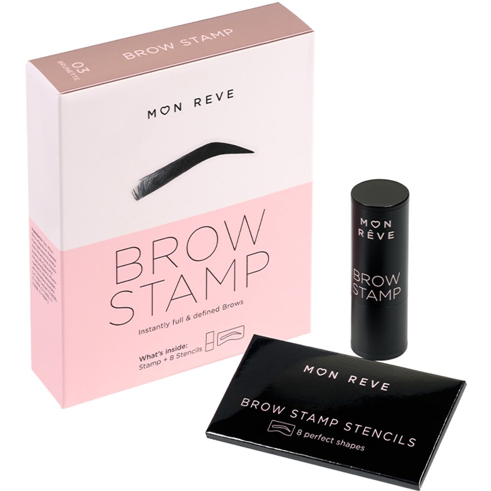Mon Reve Brow Stamp Πούδρα για Τέλεια Σχηματισμένα & Γεμάτα Φρύδια 1 Τεμάχιο - 03 Brunette