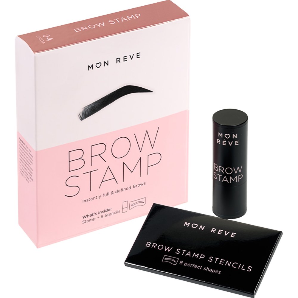 Mon Reve Brow Stamp Πούδρα για Τέλεια Σχηματισμένα & Γεμάτα Φρύδια 1 Τεμάχιο - 04 Cocoa