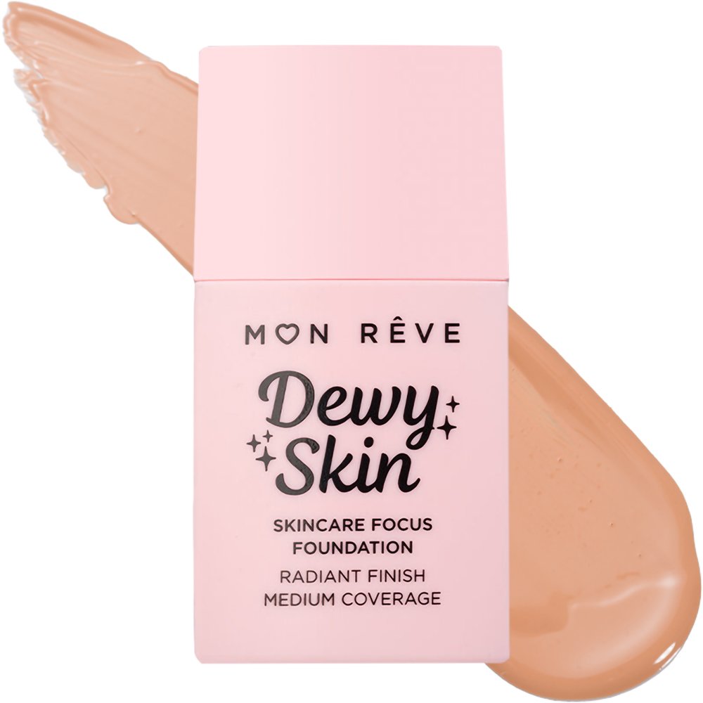 Mon Reve Mon Reve Dewy Skin Foundation Μεσαίας Κάλυψης για Λαμπερό Τελείωμα 30ml - 53W
