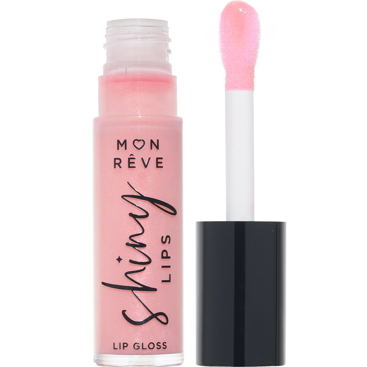 Mon Reve Shiny Lips Ενυδατικό, Ultra-Shiny Lip Gloss Μεγάλης Διάρκειας σε Ροζ Ιριδίζουσα Απόχρωση για Αστραφτερή Λάμψη 8ml - 02 Volumizing