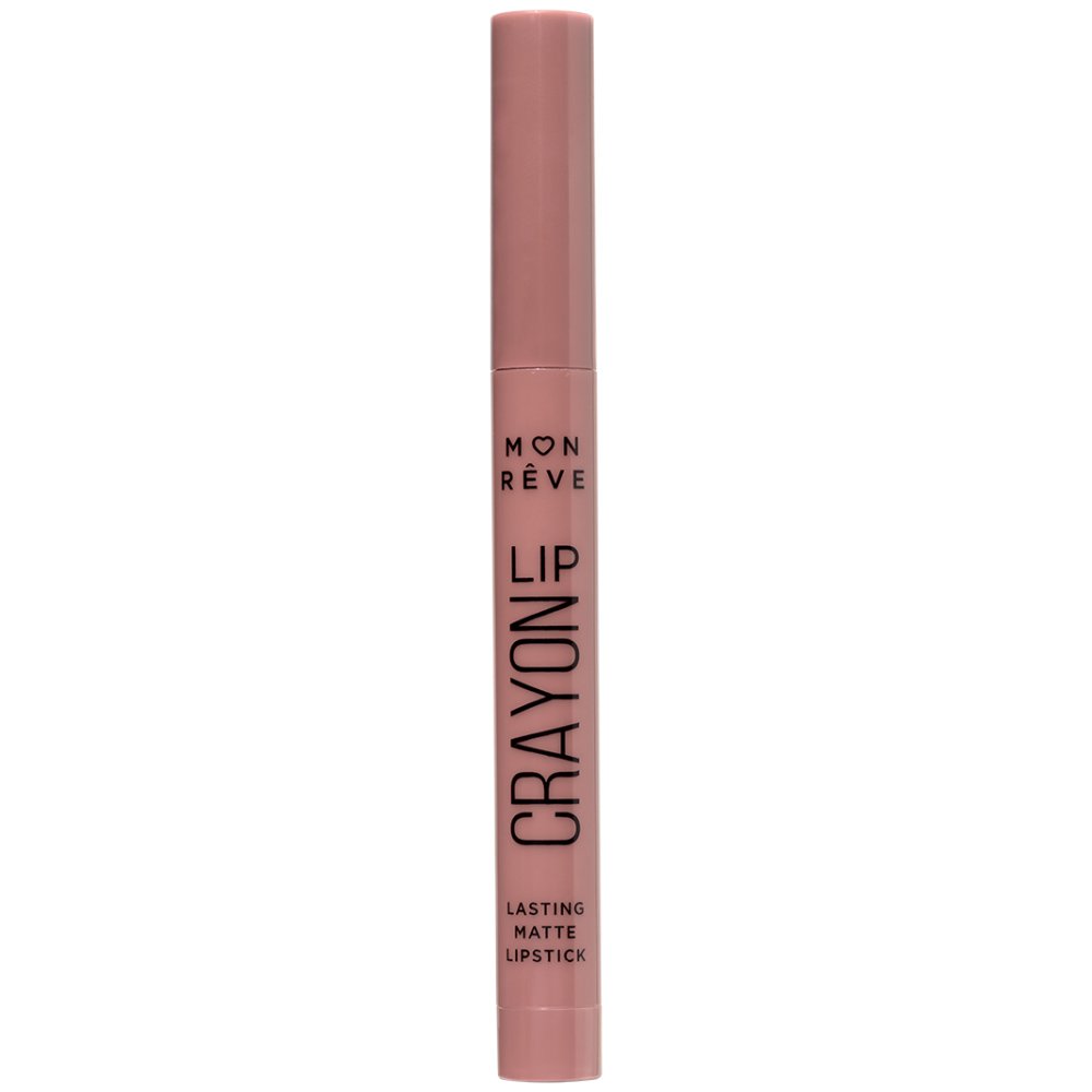 Mon Reve Lip Crayon Lasting Matte Lipstick Μακράς Διάρκειας Κραγιόν σε Μορφή Στυλό για Βελούδινο Μάτ Αποτέλεσμα 25g - 02 Brunt Lilac
