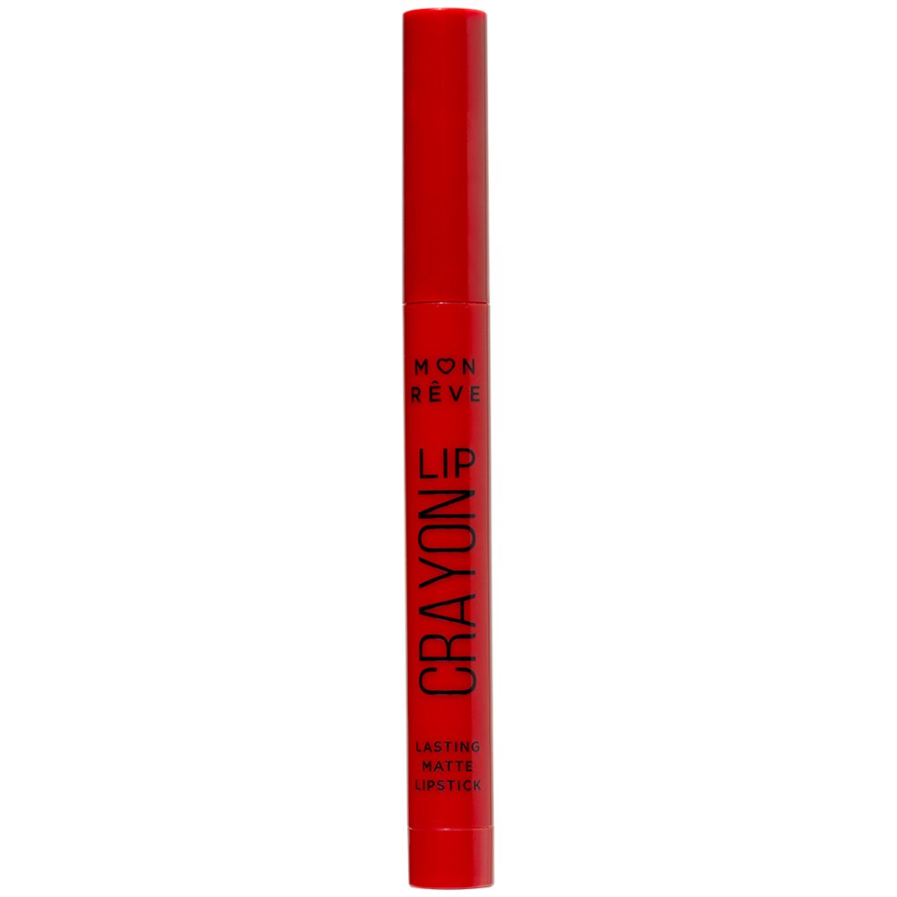 Mon Reve Mon Reve Lip Crayon Lasting Matte Lipstick Μακράς Διάρκειας Κραγιόν σε Μορφή Στυλό για Βελούδινο Μάτ Αποτέλεσμα 25g - 12 True red