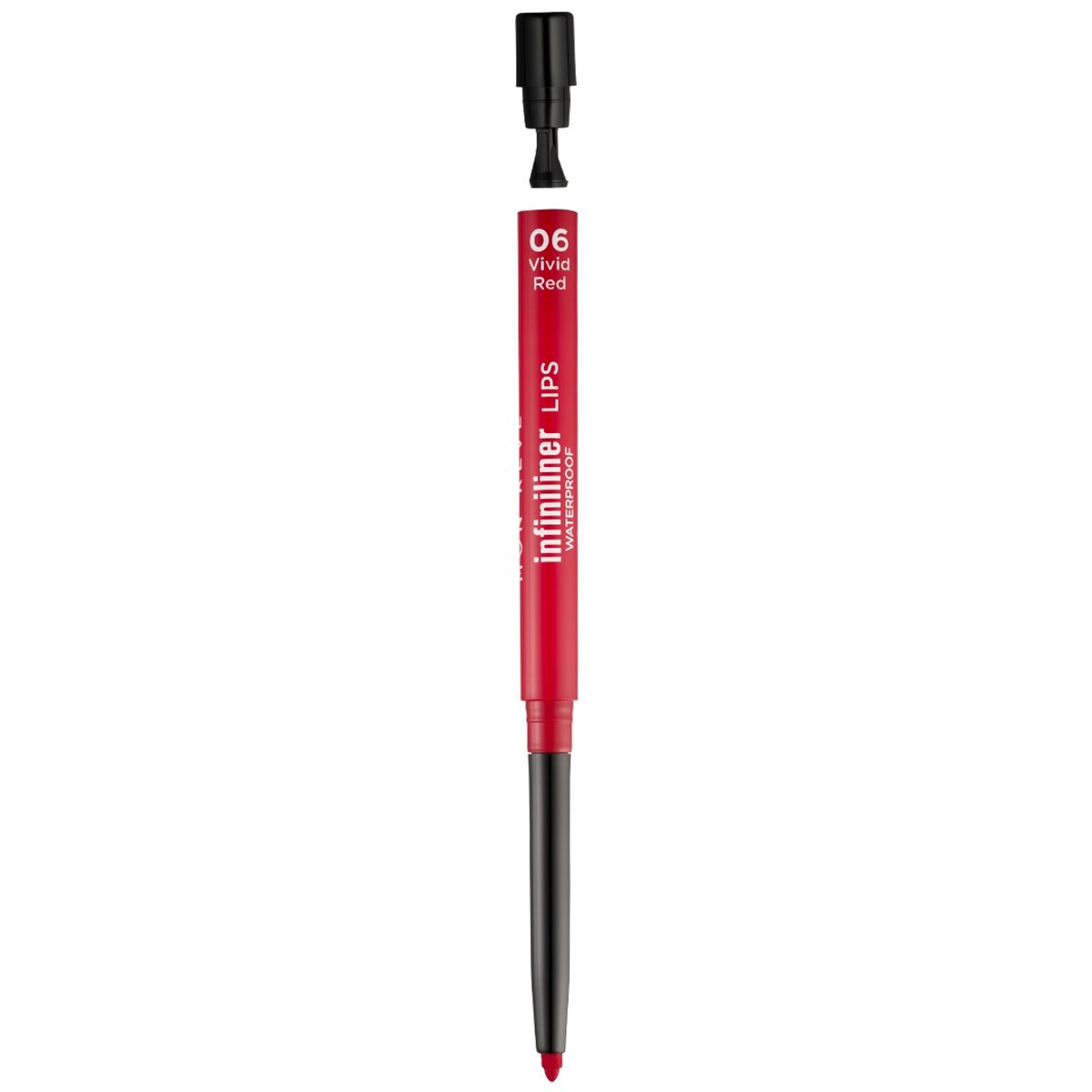 Mon Reve Mon Reve Infiniliner Lips Waterproof Gel Lip Pencil Αδιάβροχο Μαλακό Κρεμώδες Μολύβι Χειλιών Μακράς Διάρκειας 0.3g - 06 Vivid Red