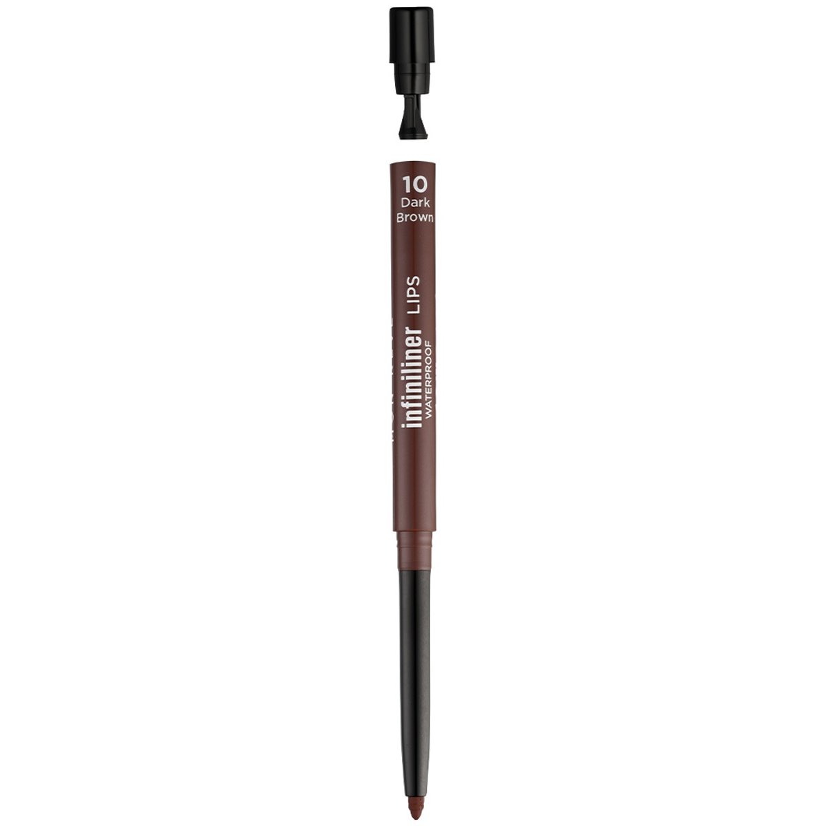 Mon Reve Mon Reve Infiniliner Lips Waterproof Gel Lip Pencil Αδιάβροχο Μαλακό Κρεμώδες Μολύβι Χειλιών Μακράς Διάρκειας 0.3g - 10 Dark Brown