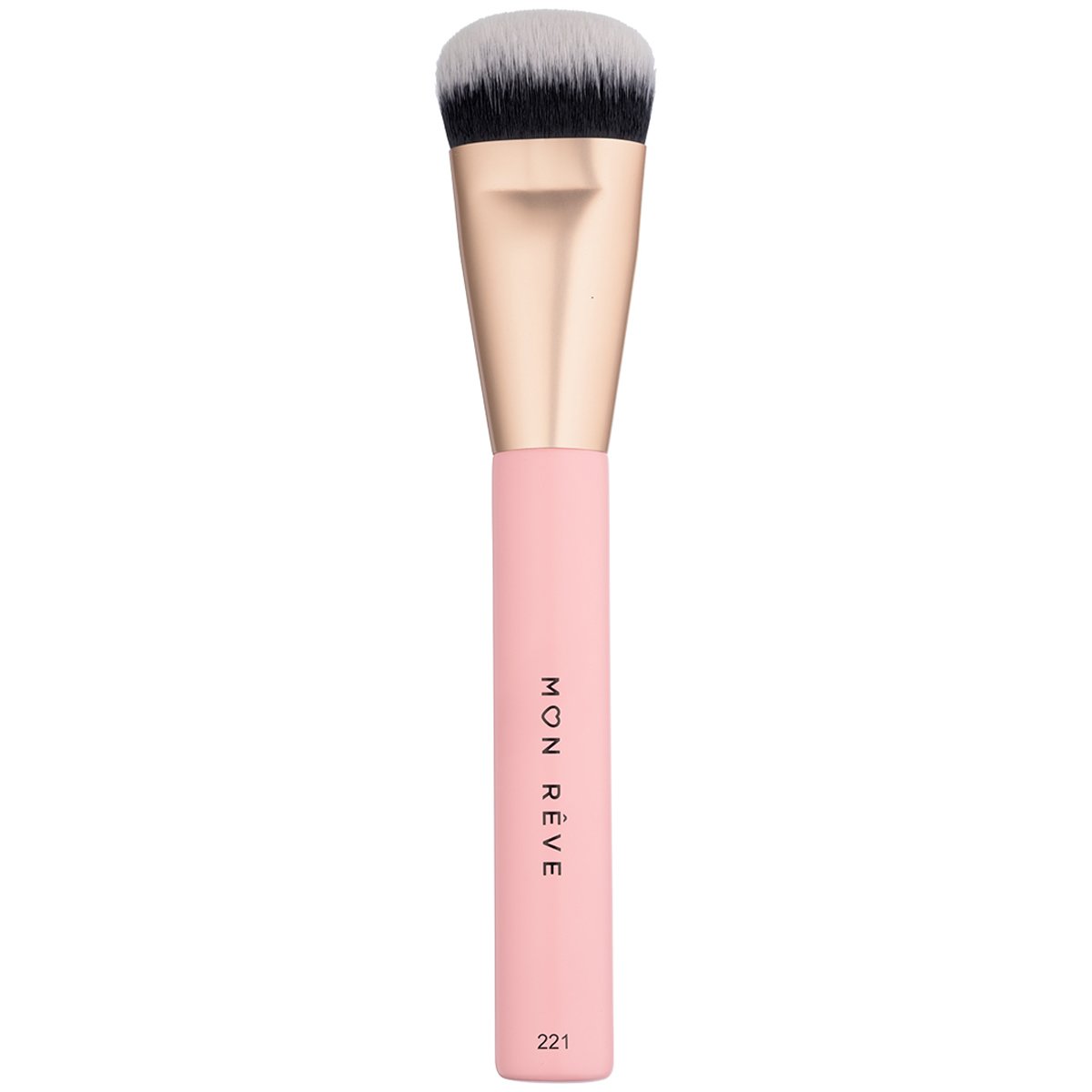 Mon Reve Foundation Oval Brush Face 221 Πλατύ & Οβάλ Πινέλο για Makeup με Συνθετικές Ίνες 1 Τεμάχιο