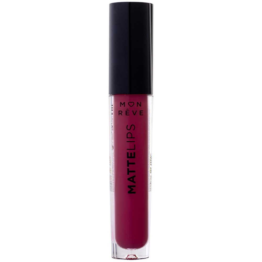 Mon Reve Matte Lips Liquid Lipstick Υγρό Ματ Κραγιόν με Πλούσιο Χρώμα Μεγάλης Διάρκειας 4ml - 27