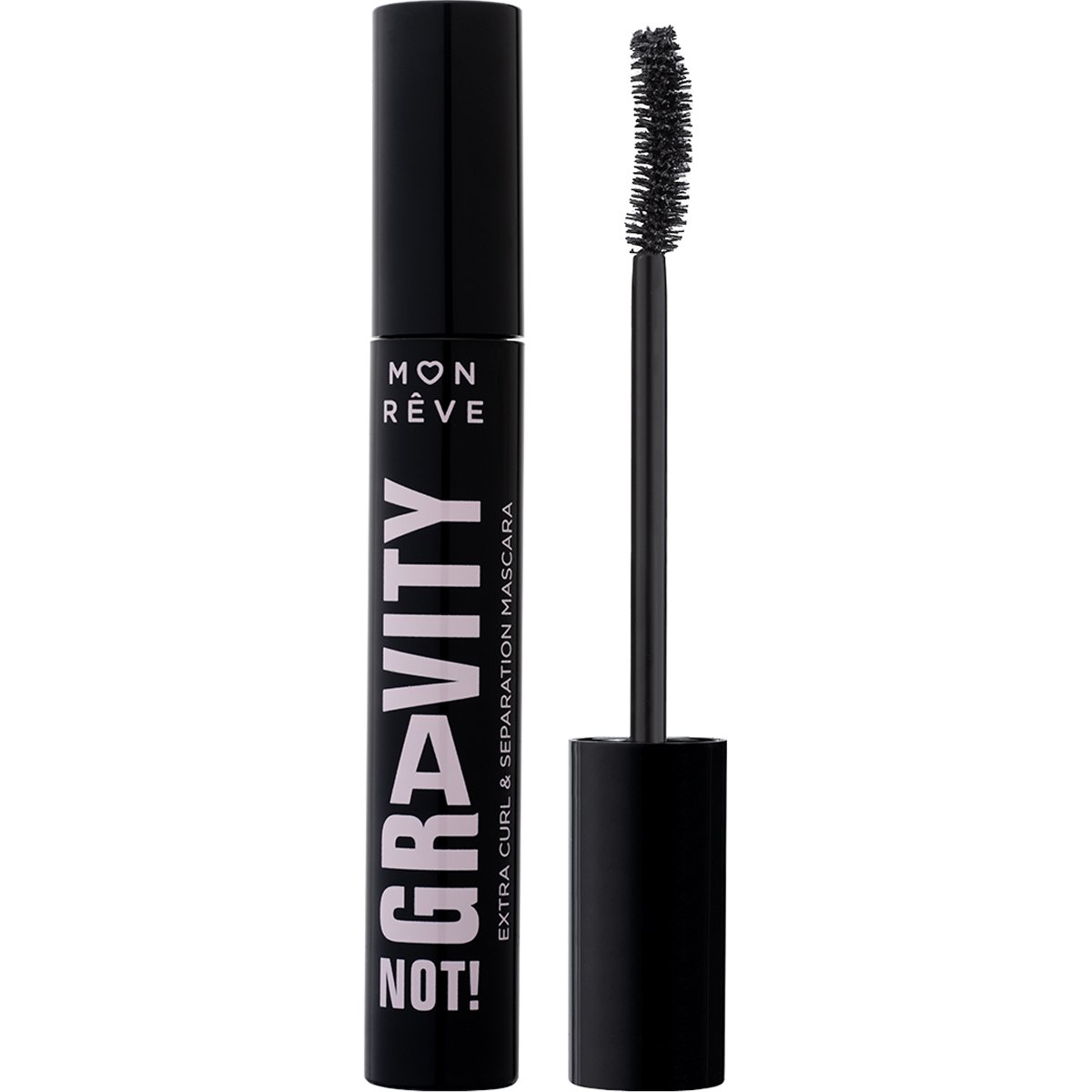 Mon Reve Mon Reve Gravity Not! Mascara Μάσκαρα για Έντονο Όγκο & Διαχωρισμό με Βουρτσάκι Ακριβείας σε Μαύρο Χρώμα 12ml - 01 Black