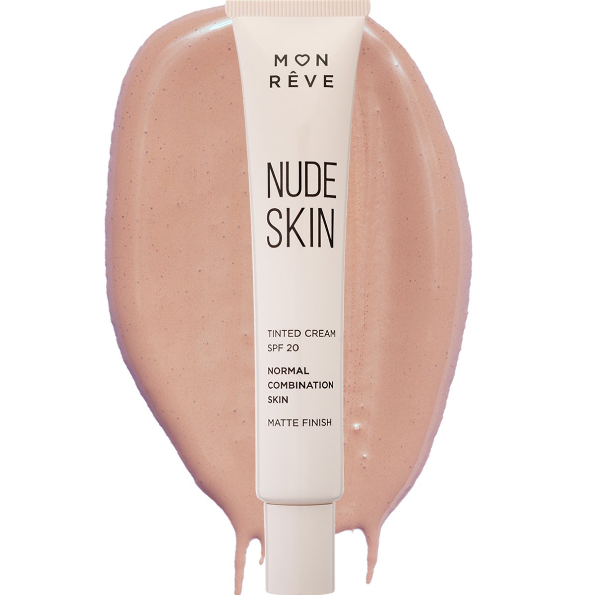 Mon Reve Mon Reve Nude Skin Normal to Combination Skin Matte Finish Spf20 Tinted Cream Κρέμα Προσώπου με Χρώμα Μεσαίας Προστασίας που Εξομοιώνει τον Τόνο του Δέρματος & Καλύπτει Ελαφρές Ατέλειες 30ml - No 101 Light 