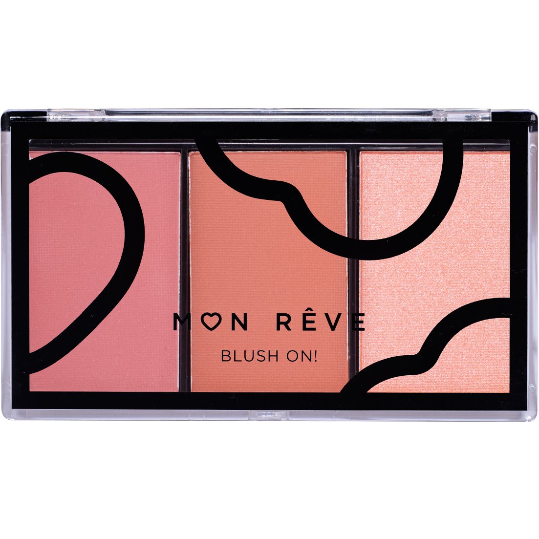 Mon Reve Blush On! Trio Palette Τριπλή Παλέτα Ρουζ 3 x 3,3g - No 02 Earthy