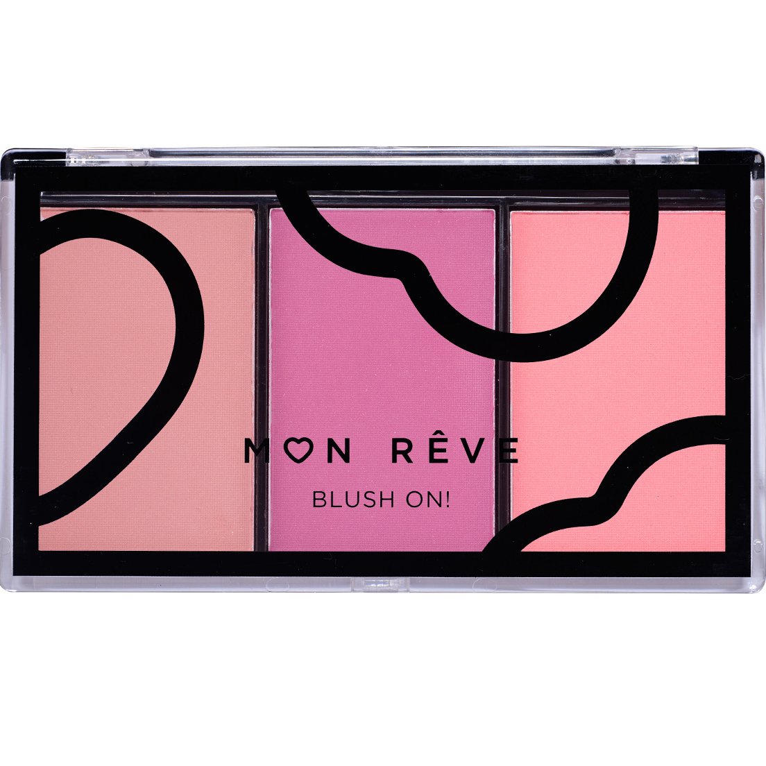 Mon Reve Mon Reve Blush On! Trio Palette Τριπλή Παλέτα Ρουζ 3 x 3,3g - No 3 Plum