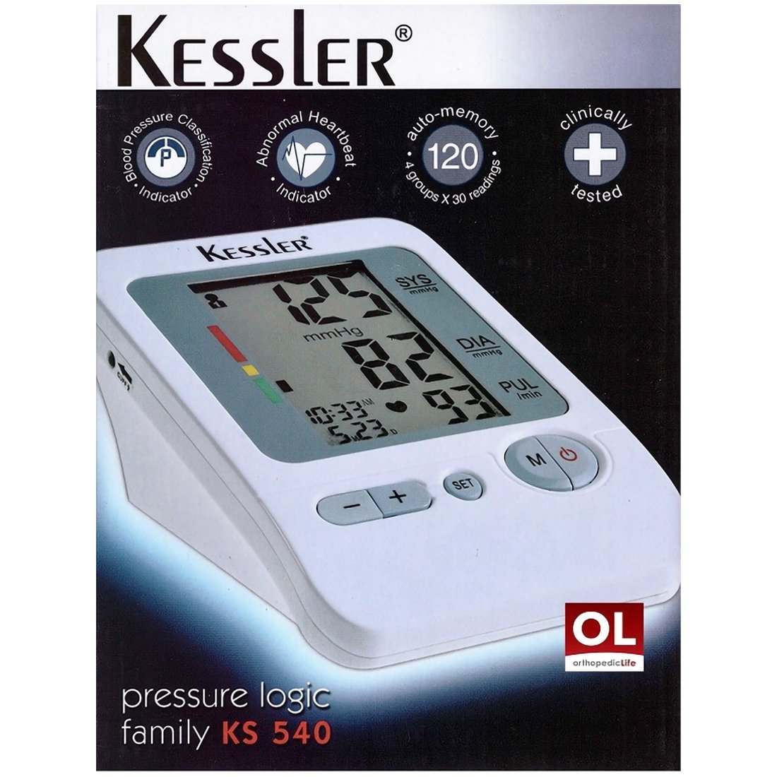 Kessler Pressure Logic Family KS 540 Ψηφιακό Πιεσόμετρο Μπράτσου 1 Τεμάχιο