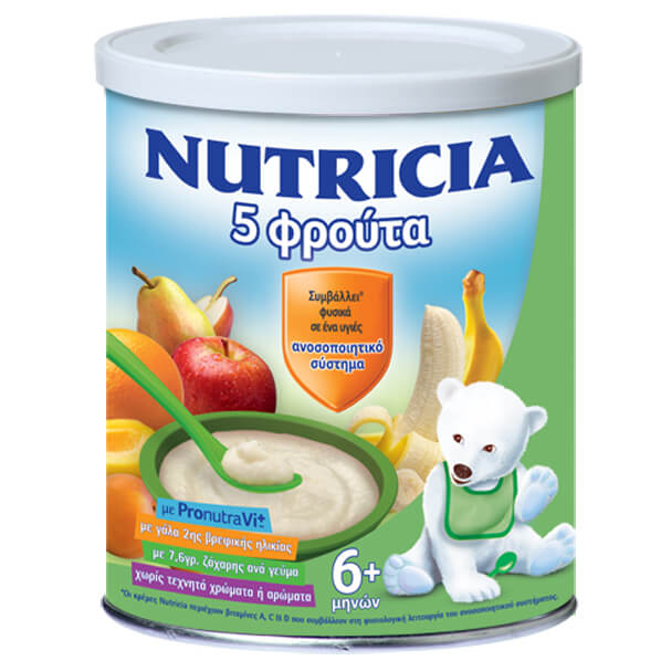 Nutricia Κρέμα 5 Φρούτα 6+ Μηνών Προσφορά 0,70 €