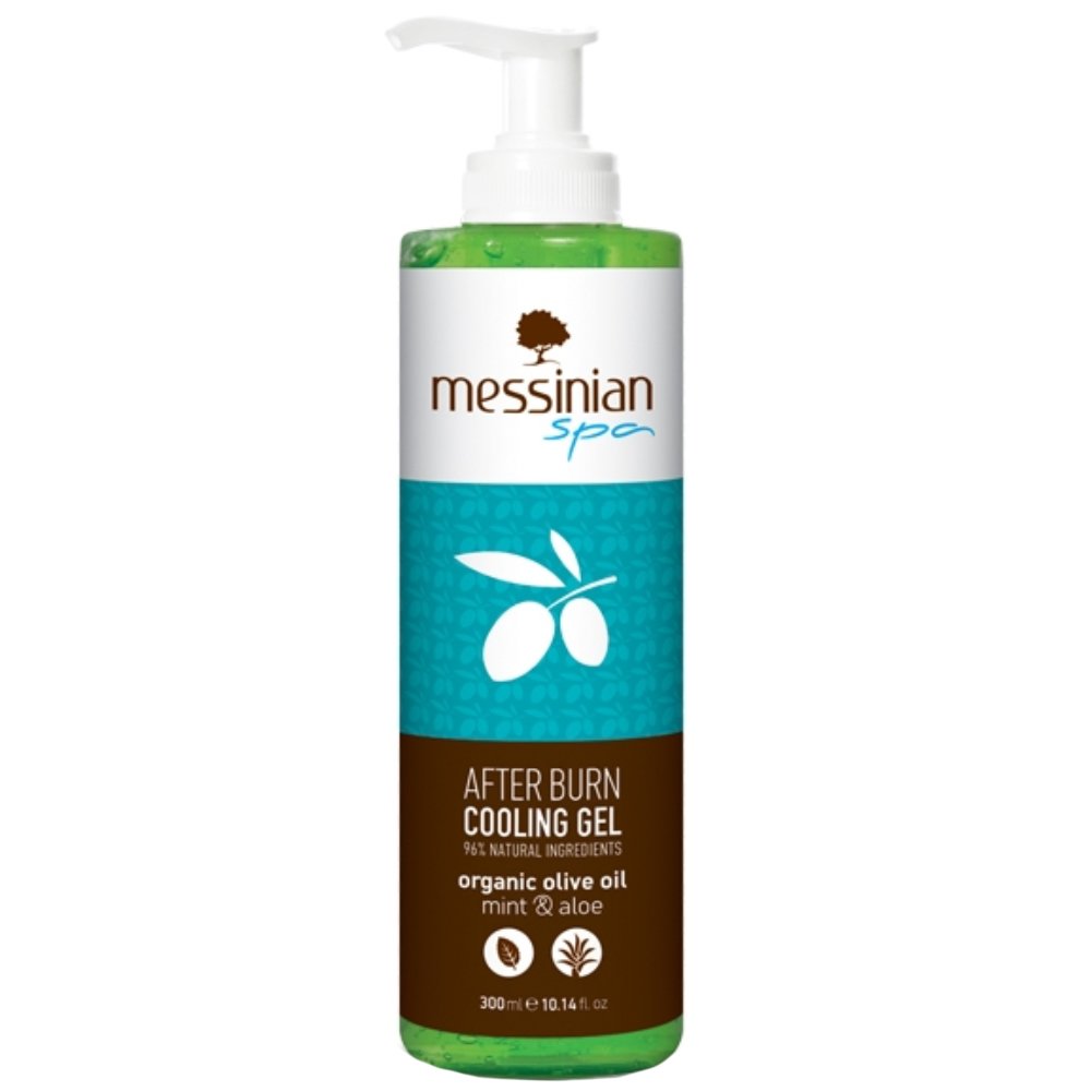 Messinian Spa Messinian Spa After Burn With Organic Olive Oil Mint & Aloe Colling Body Gel Δροσιστικό Τζέλ Σώματος Κατάλληλο για Ερεθισμένα & Αφυδατωμένα Δέρματα 300ml