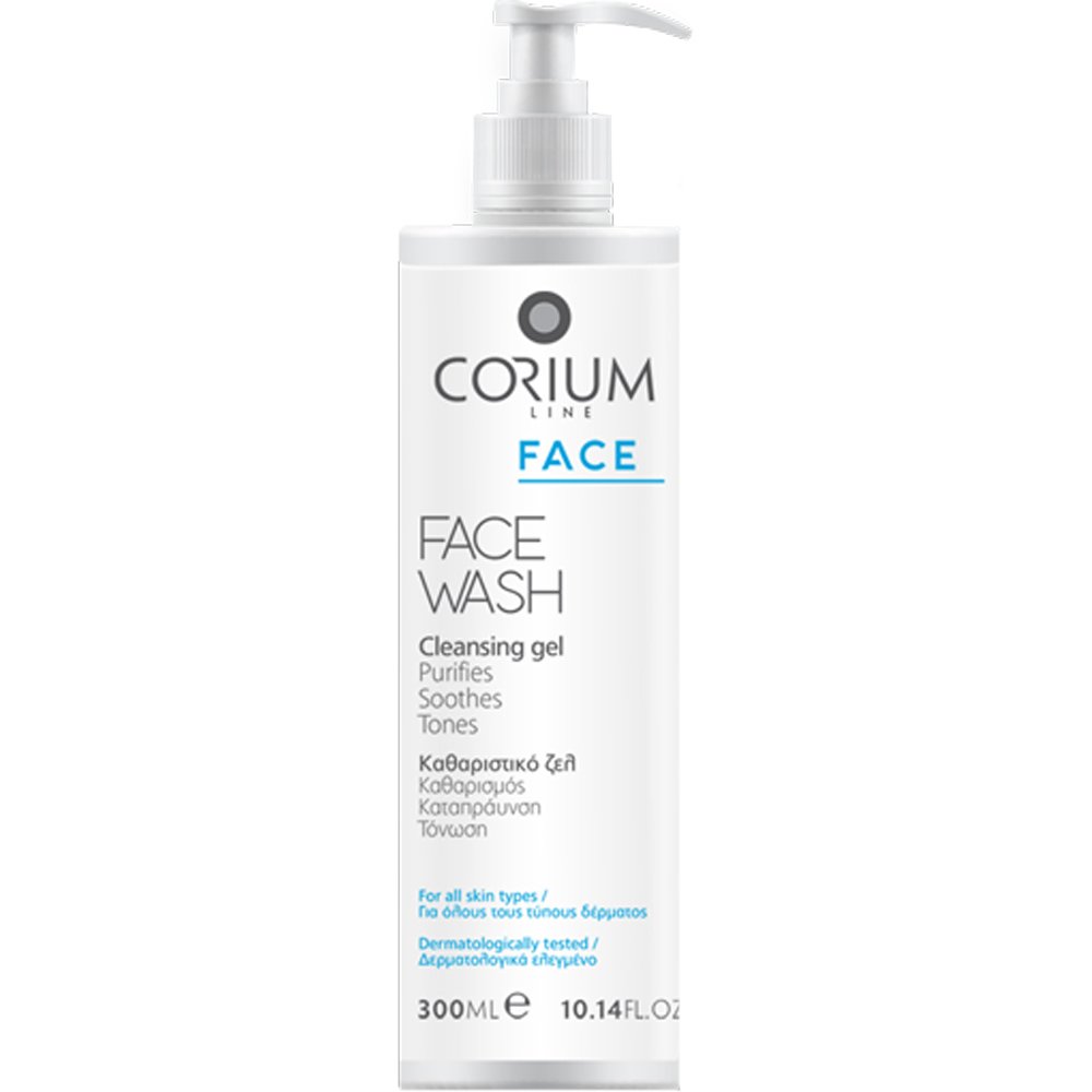 Corium Line Corium Line Face Wash Cleansing Gel Καταπραϋντικό Καθαριστικό Τζελ Προσώπου 300ml