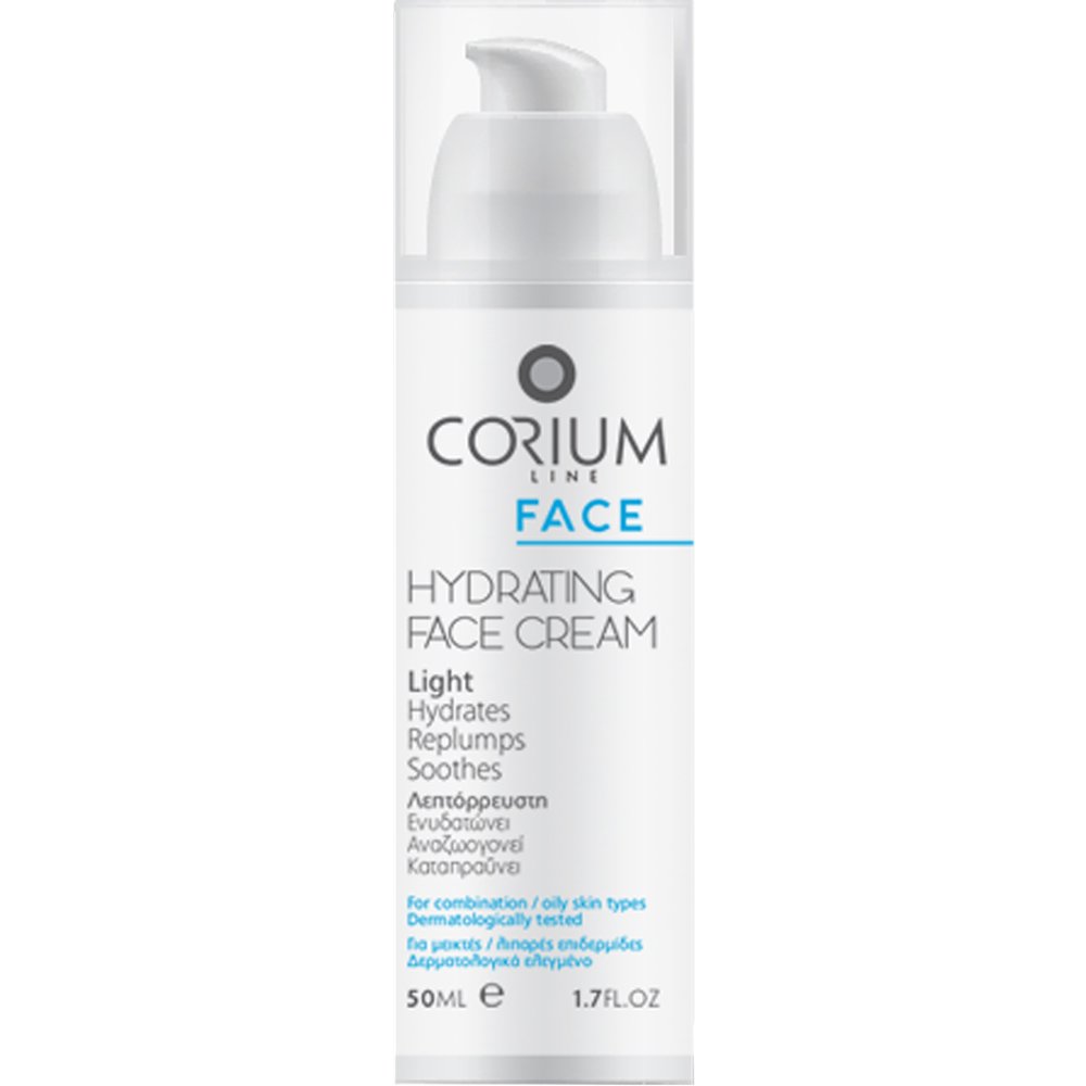 Corium Line Corium Line Light Hydrating Face Cream Ενυδατική Κρέμα Προσώπου για Λιπαρές & Μικτές Επιδερμίδες 50ml