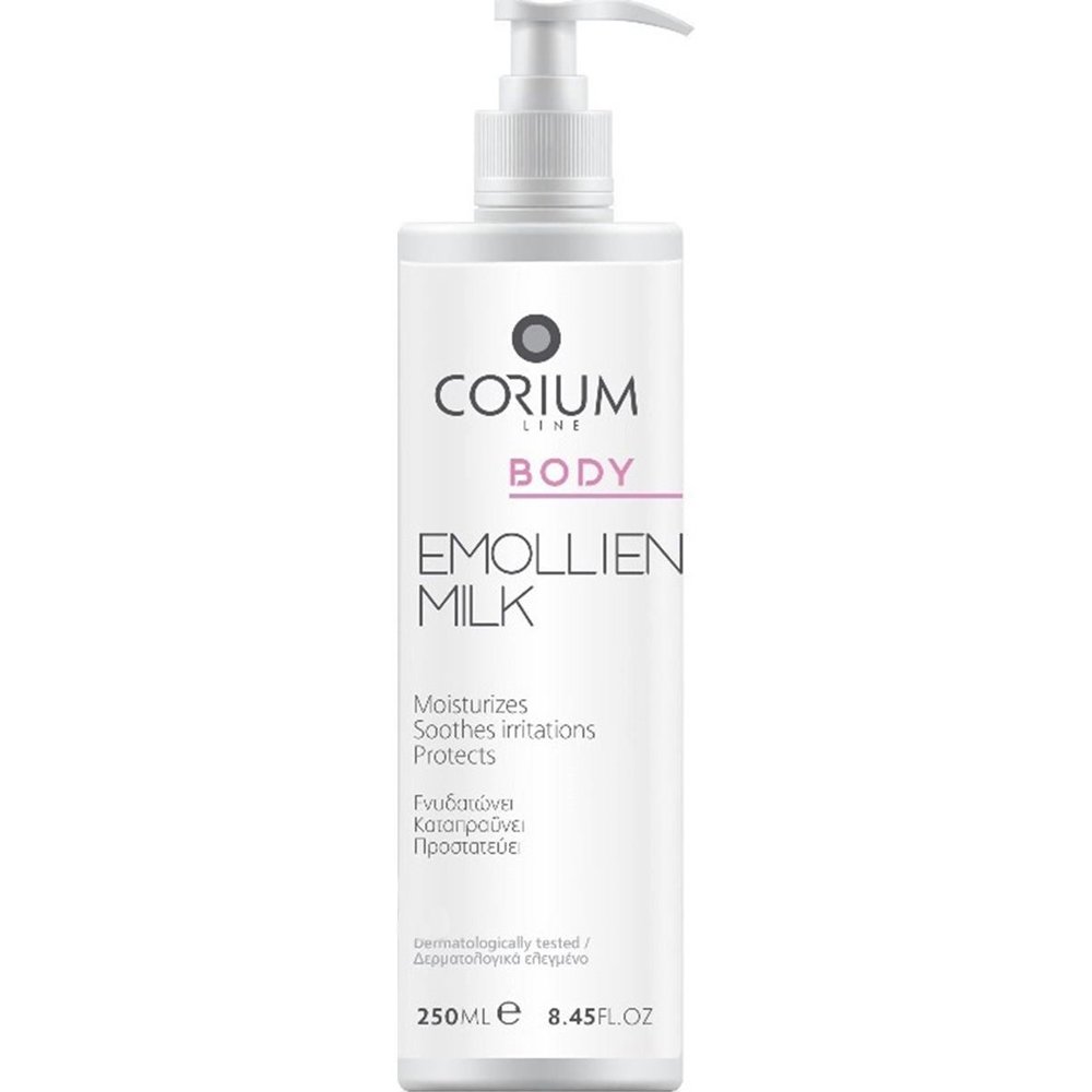 Corium Emollient Body Milk Ενυδατικό Γαλάκτωμα Σώματος με Καταπραϋντική & Αντιερεθιστική Δράση 250ml